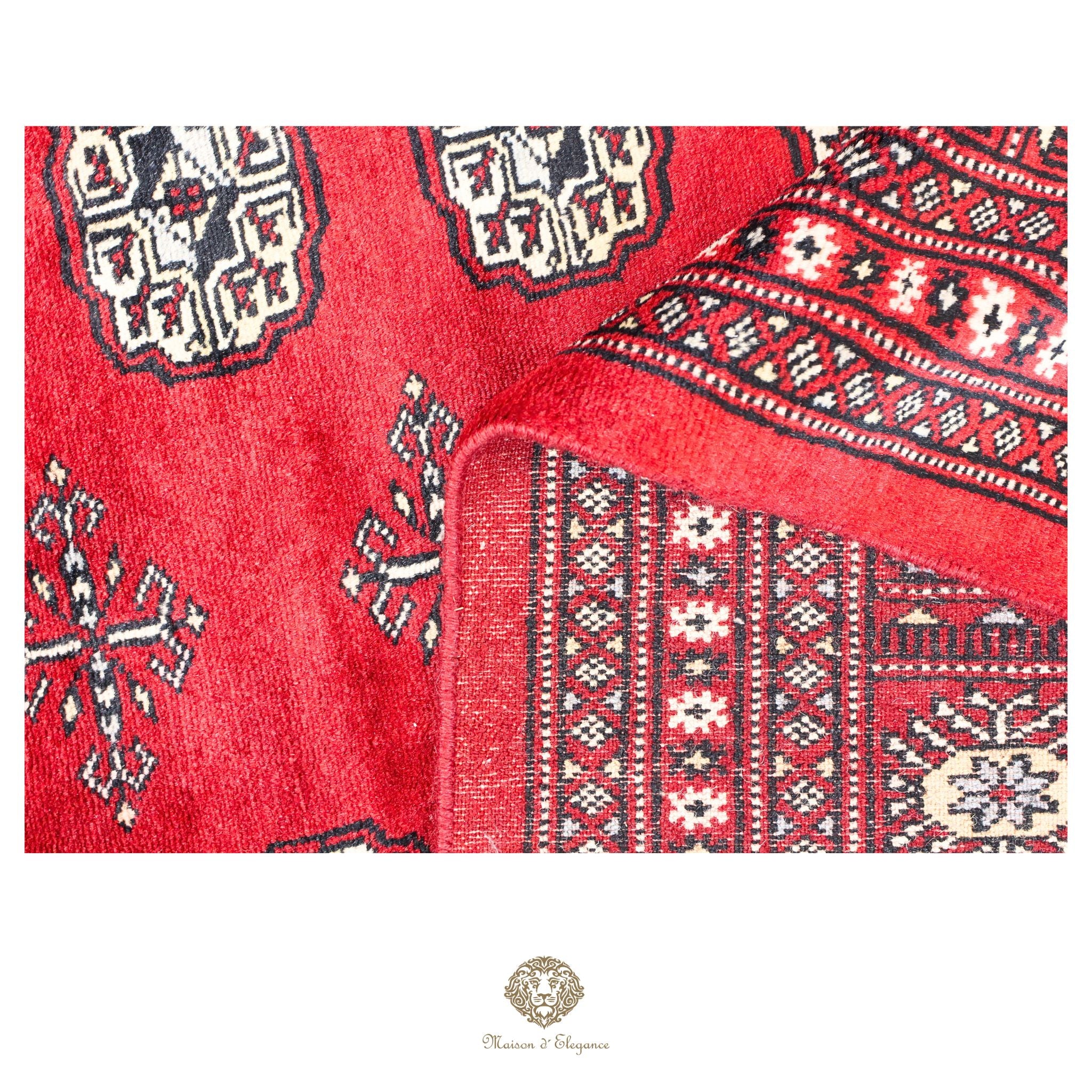 Alfombra de lana Jaldar Bukhara de colores intensos con diseño geométrico | Tradicional 242x340 cm