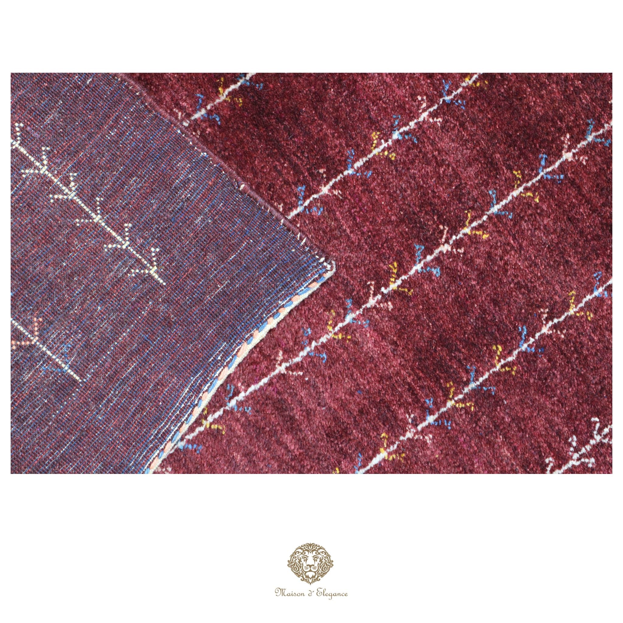 Alfombra persa Kashkuli rojo tribal naturale color | Gabbeh de lana hecha a mano 84 x 125 cm