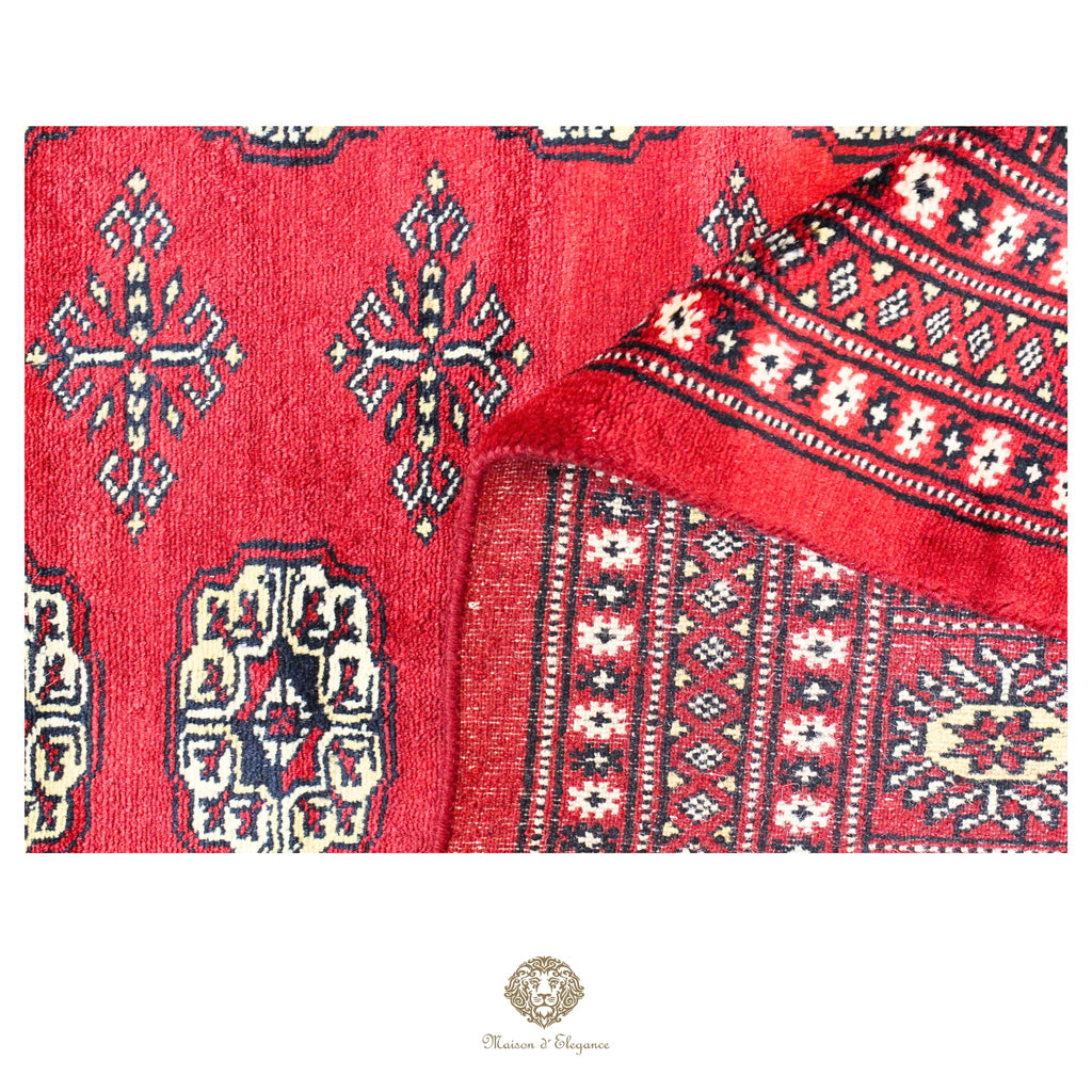 Alfombra de lana Jaldar Bukhara de colores intensos con diseño geométrico | Tradicional 277x370 cm