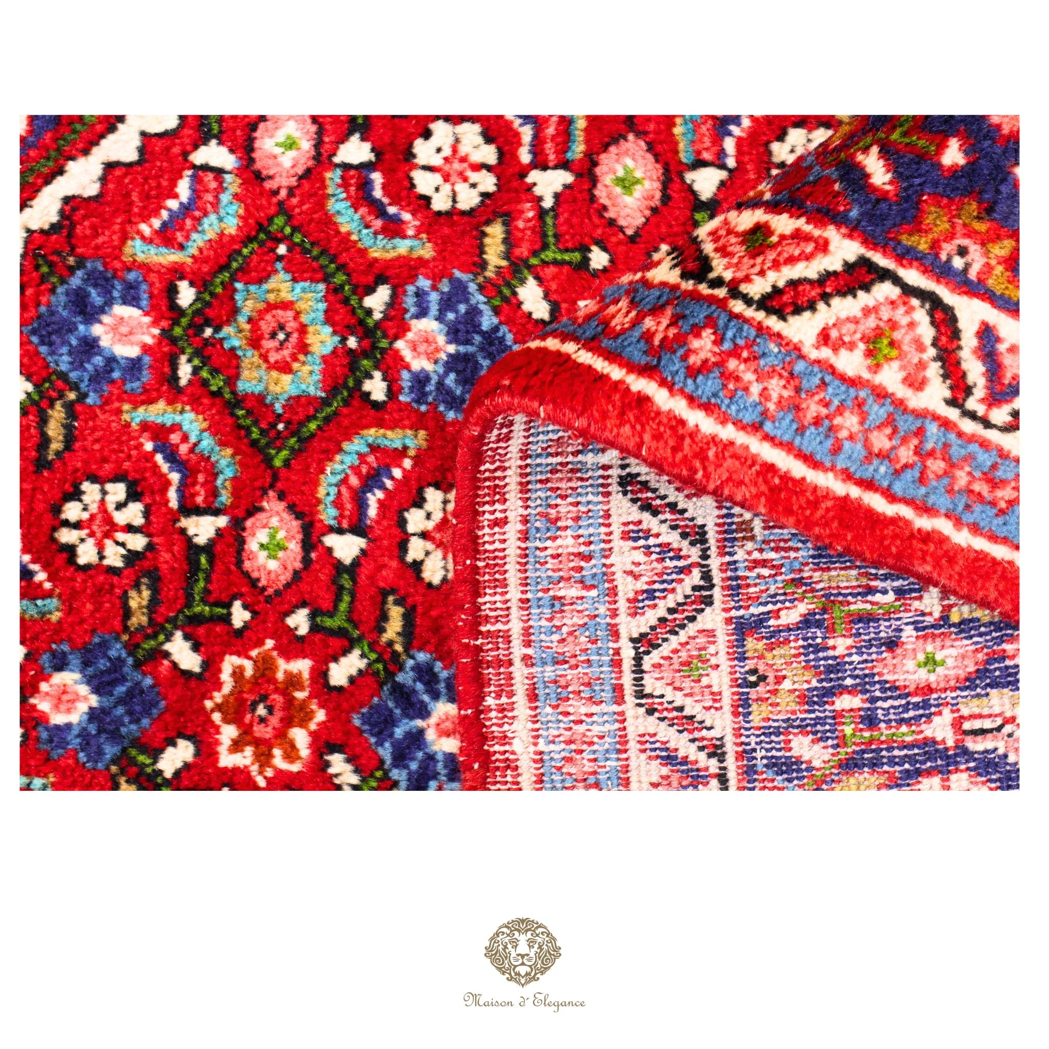 Alfombra Hamedan Lana Centro Geométrico Persa Tradicional | diseño de medallón hecho a mano 274 x 391 cm