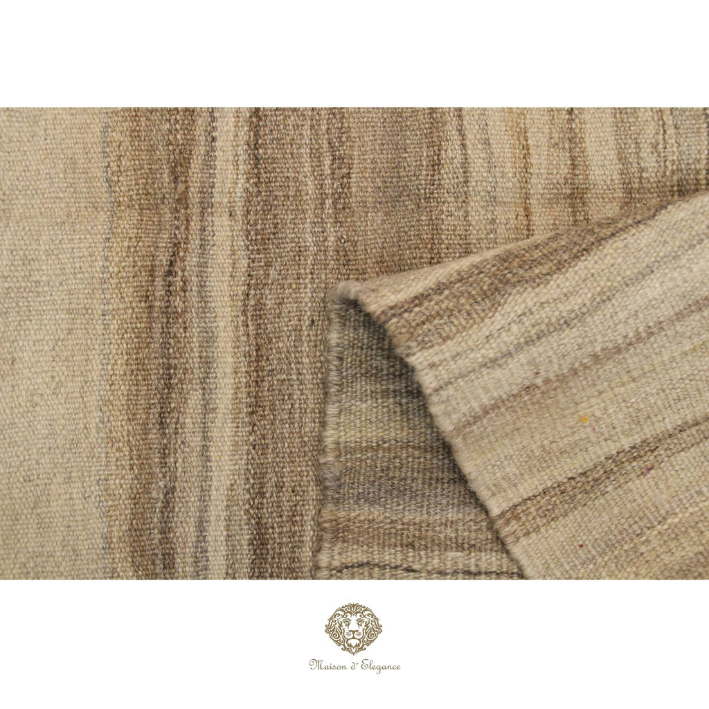 Maison d'Elegance Persian Wool Kilim Artisan Crafted with Naturally Dyed Vibrant Tones