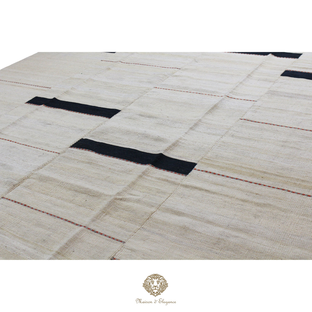 Kilim Persa Exclusivo Lana 201x273 cm | Diseño Contemporáneo Teñido Natural