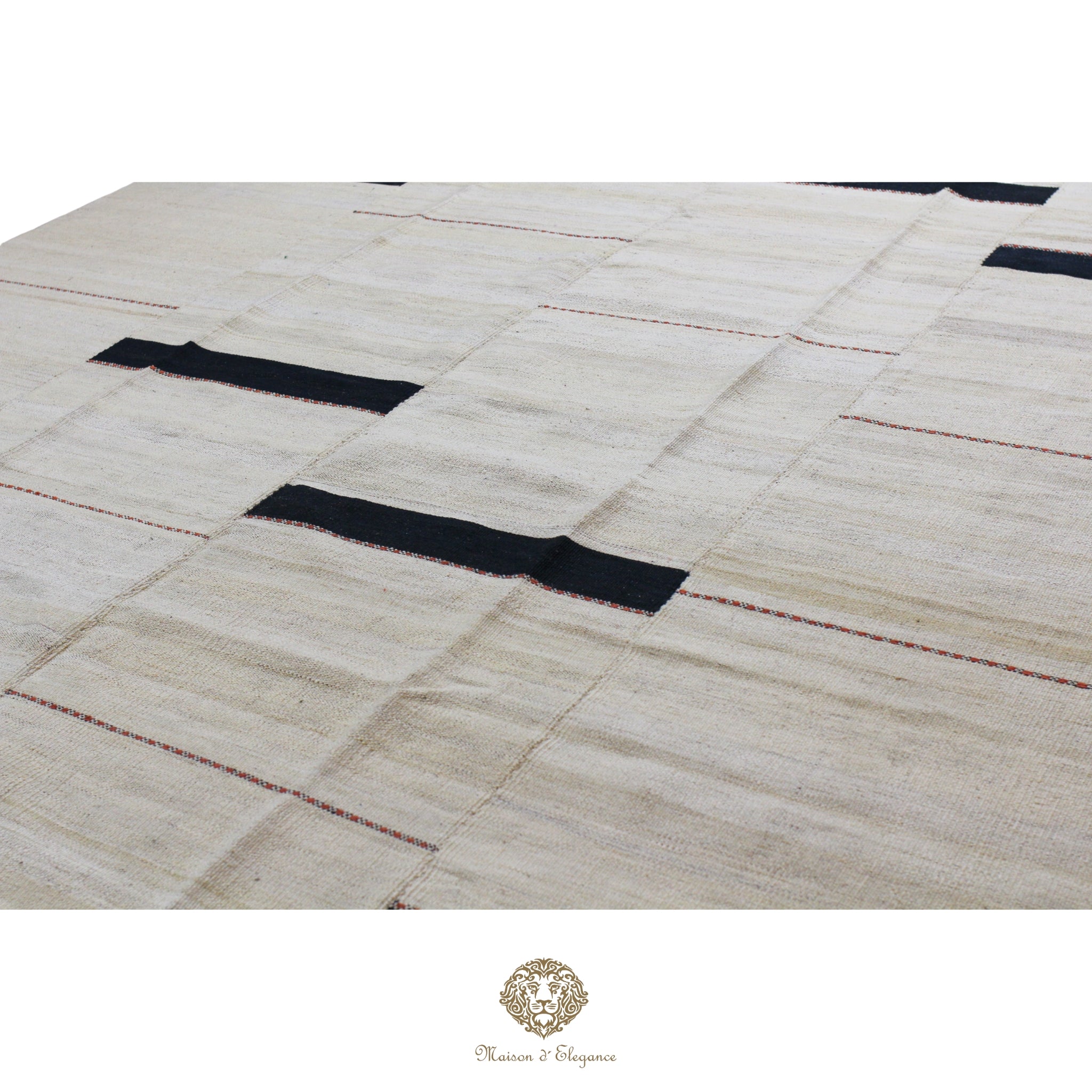 Kilim Persa Exclusivo Lana 201x273 cm | Diseño Contemporáneo Teñido Natural