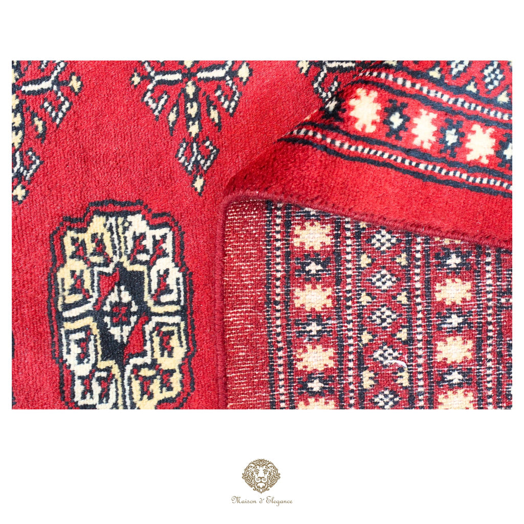 Alfombra de lana Jaldar Bukhara de colores intensos con diseño geométrico | Tradicional 278x370 cm