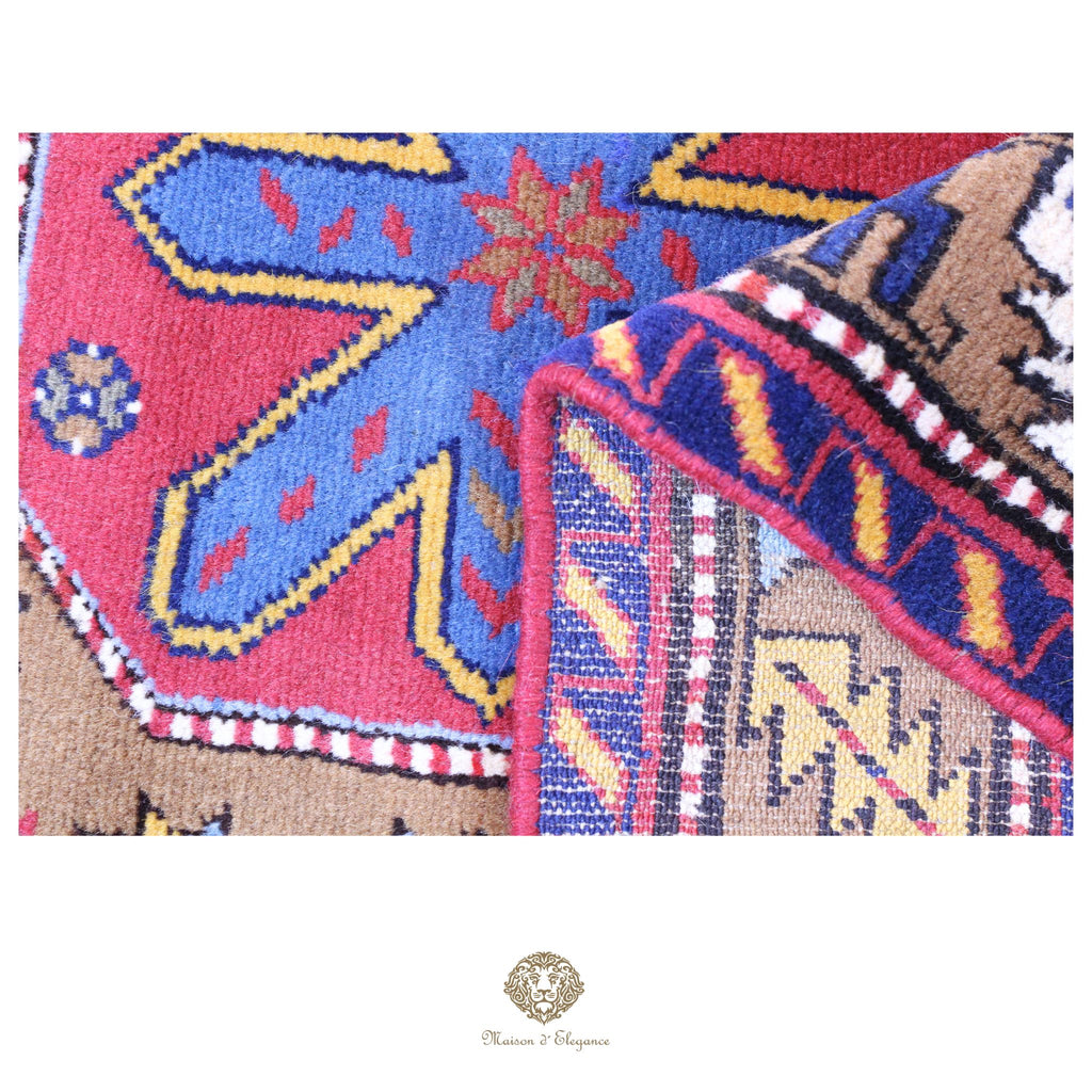 Alfombra Hamedan Lana Centro Geométrico Persa Tradicional 117 x 200 cm