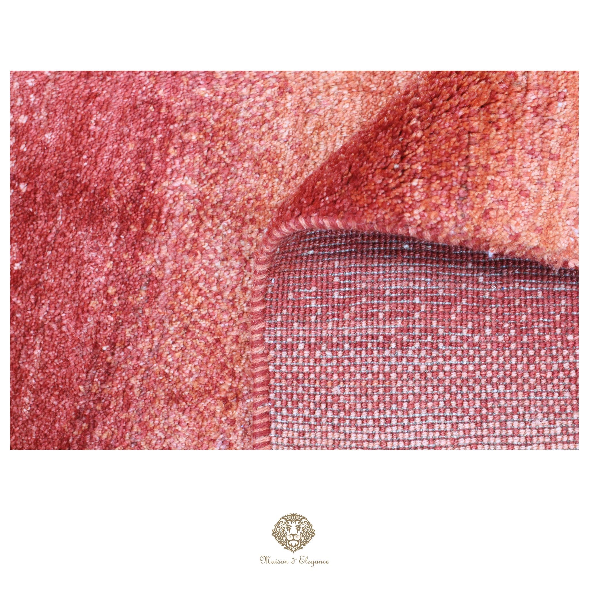 Alfombra persa Kashkuli rojo tribal naturale color | Gabbeh de lana hecha a mano 129 x 180 cm