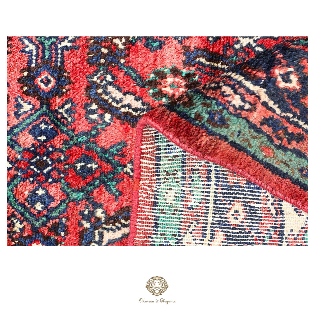 Alfombra Hamedan Lana Centro Geométrico Persa Tradicional | diseño de medallón hecho a mano 322 x 395 cm