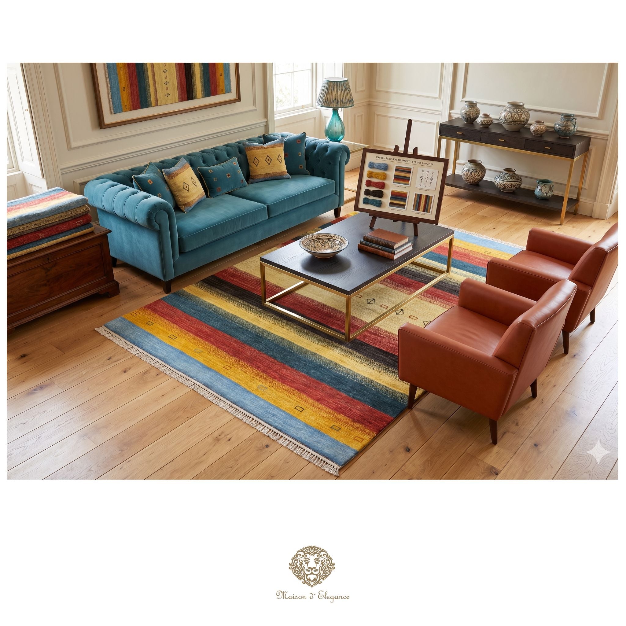Alfombra persa Kashkuli de lana teñida naturalmente y colorida | Gabbeh hecha a mano 172 x 238 cm