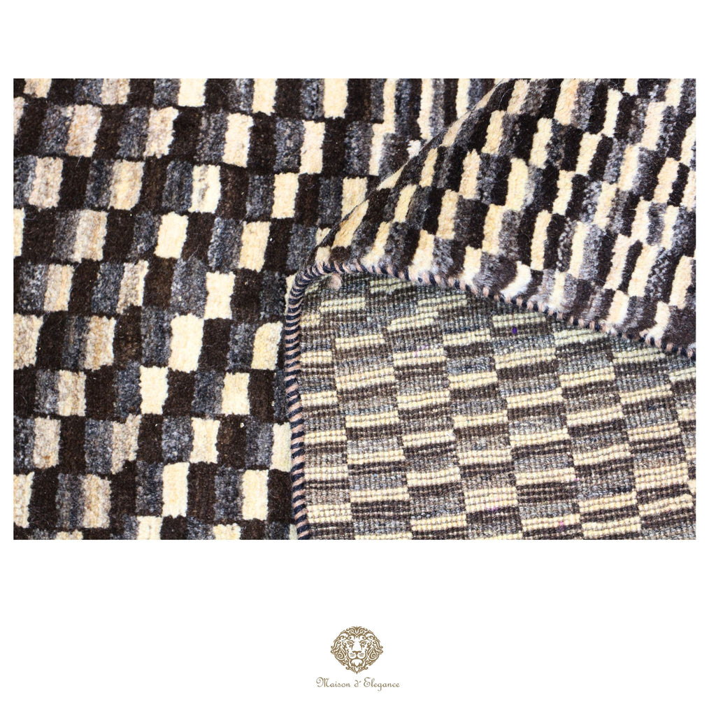 Alfombra persa Kashkuli naturale color tribal | Gabbeh de lana hecha a mano 111 x 183 cm