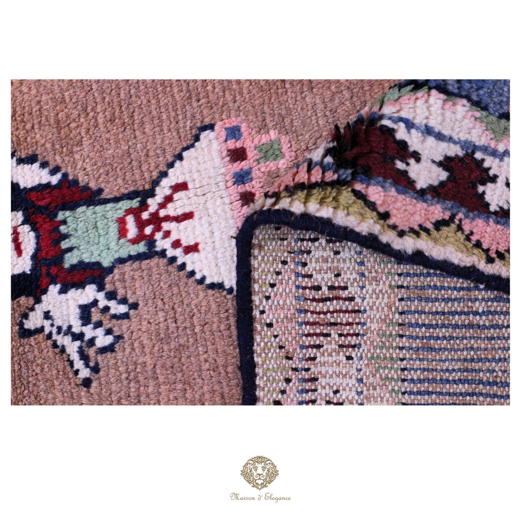 Alfombra persa Trible Gabbeh con tintes naturales | Loribaft de lana hecha a mano 191 x 275 cm