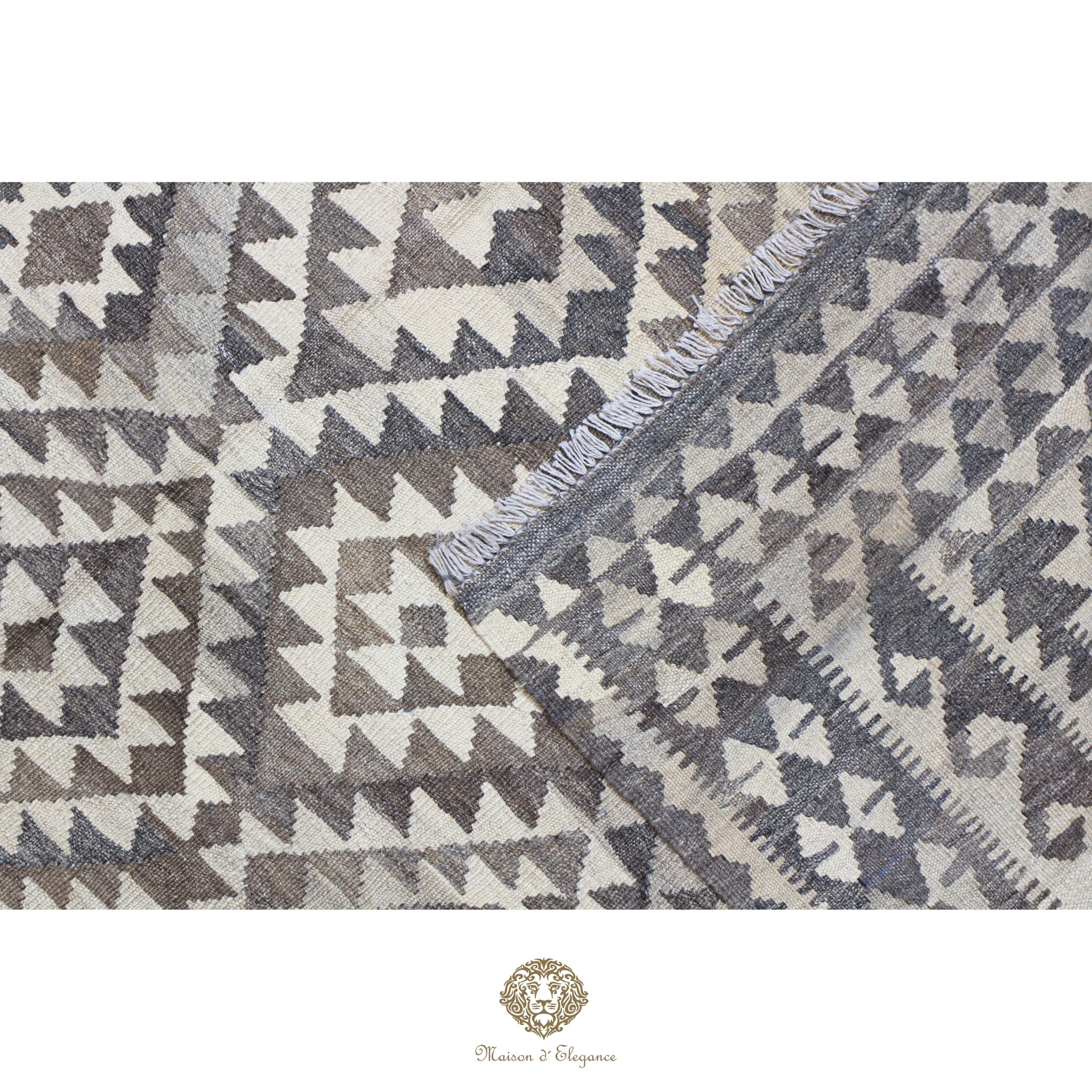 Alfombra Kilim Transicional Lana Geométrica 179x240 cm - Tintes Naturales