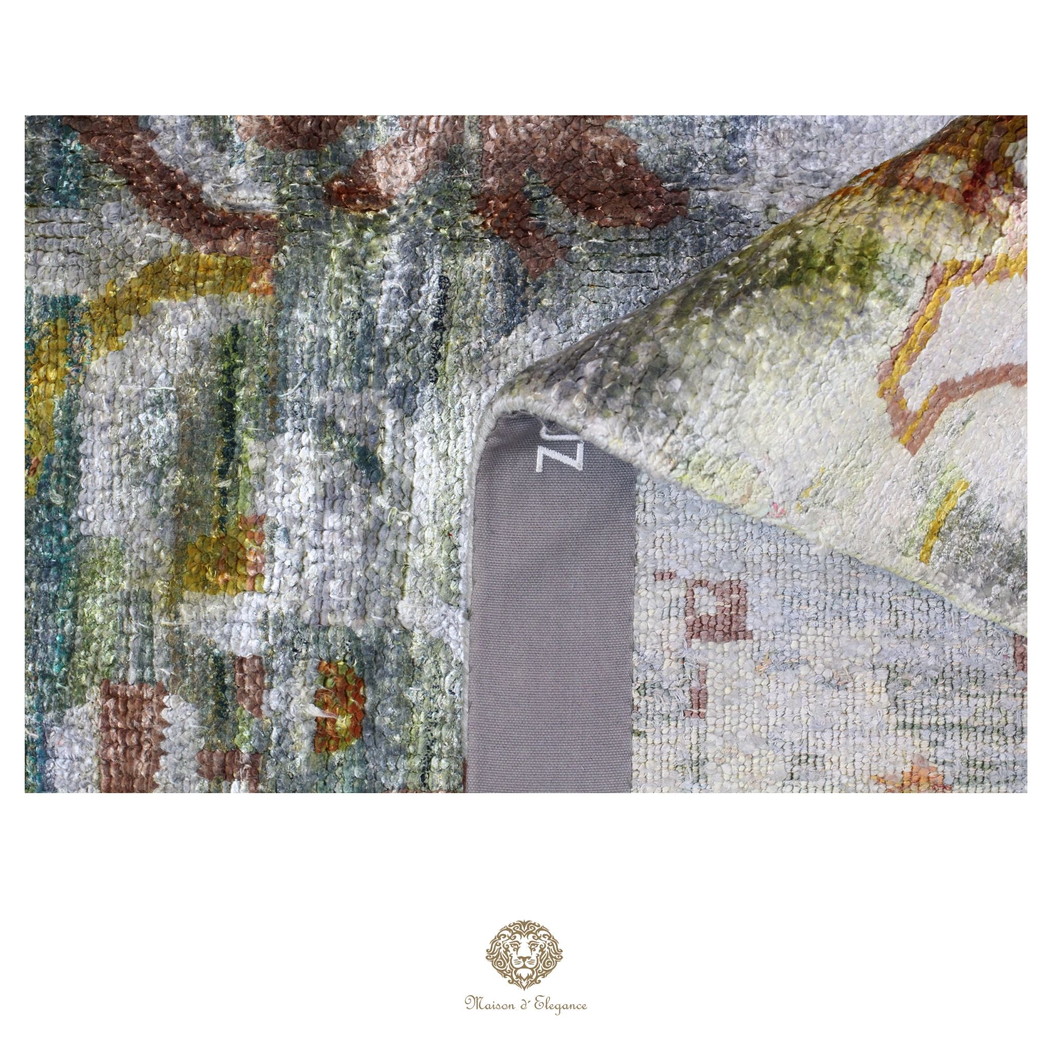Alfombra persa moderna Kashkuli con tintes naturales | Seda hecha a mano 153 x 232 cm