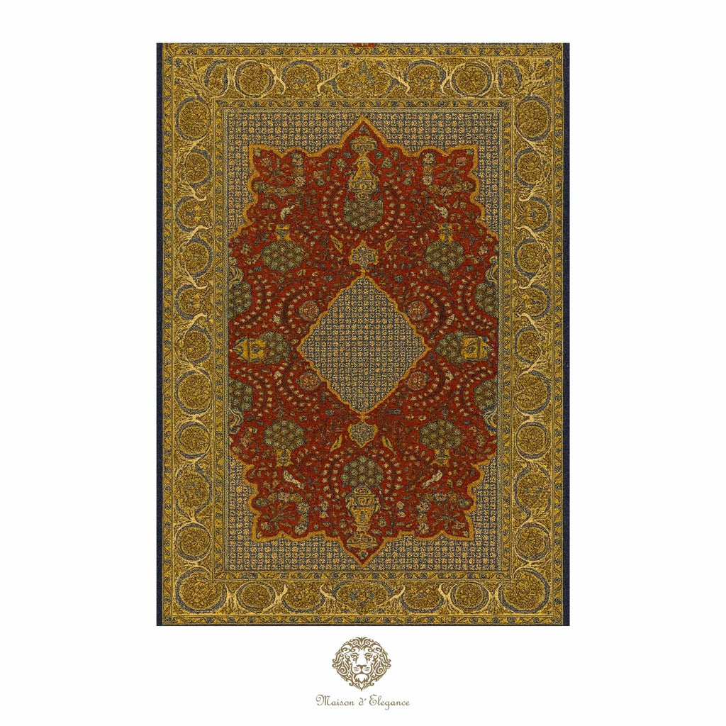 Vintage Persian Kashan Rug | Rare Hand-Knotted Wool Medallion Design