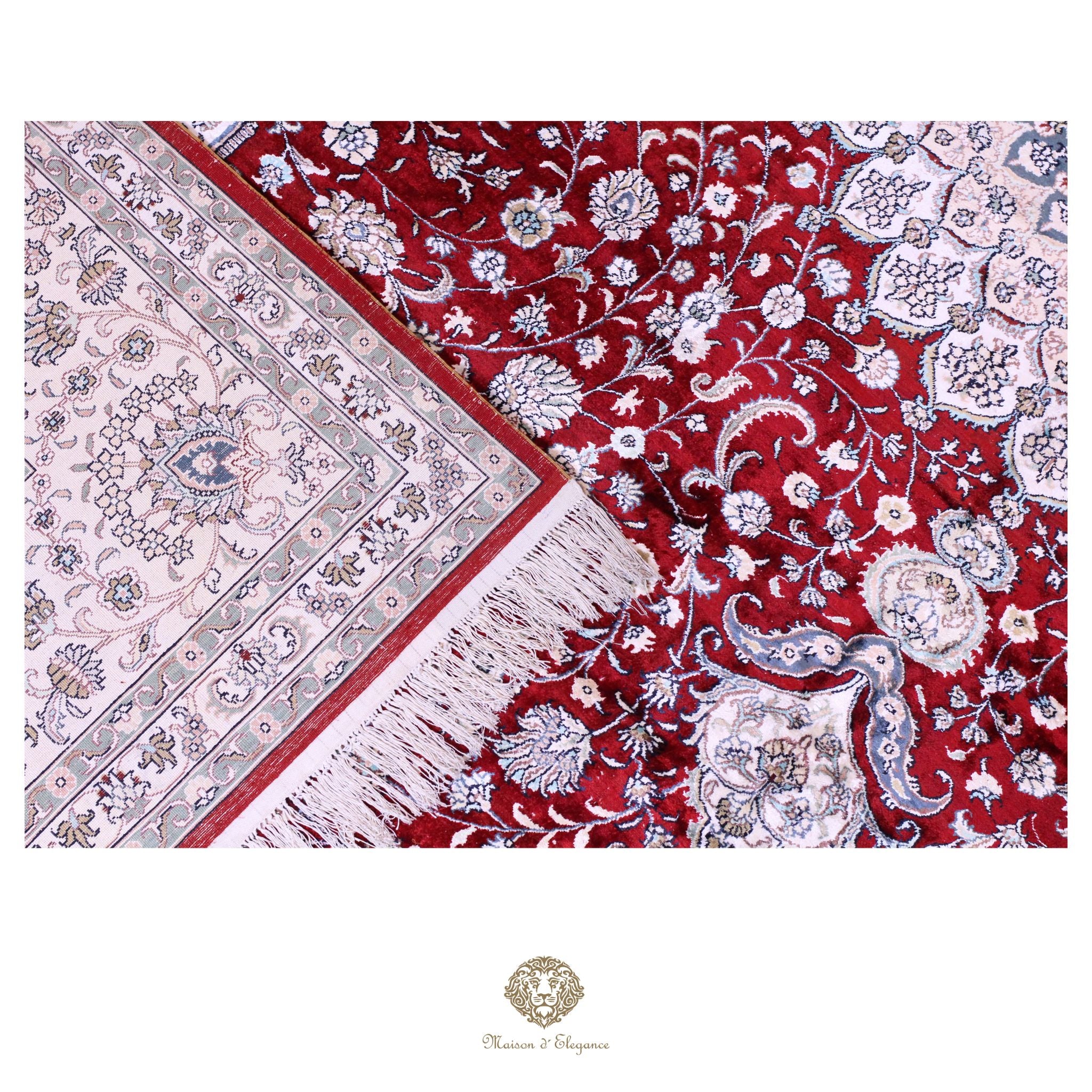 Alfombra china de seda de alta gama, exclusiva, hecha a mano | obra maestra, 314 x 443 cm