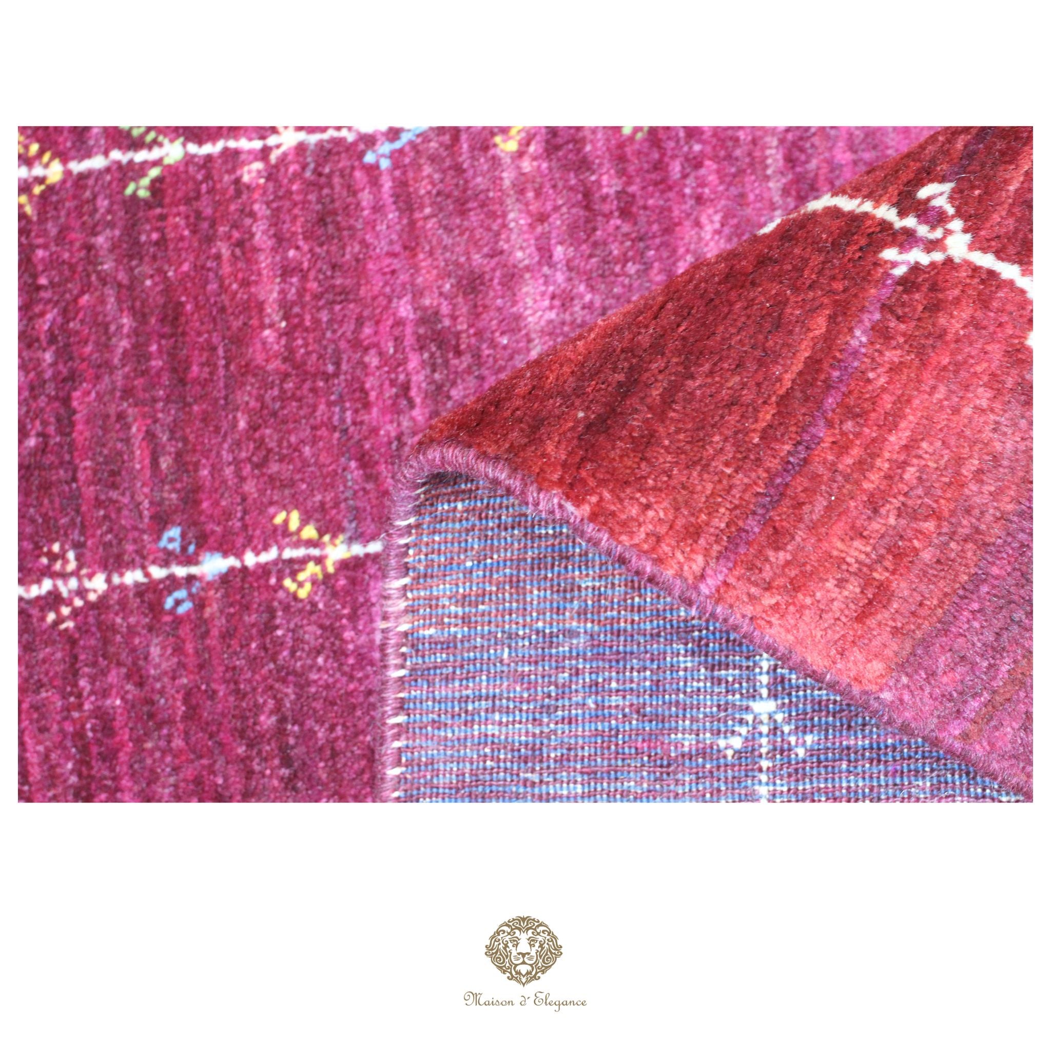 Alfombra persa Kashkuli rojo tribal naturale color | Gabbeh de lana hecha a mano 85 x 120 cm