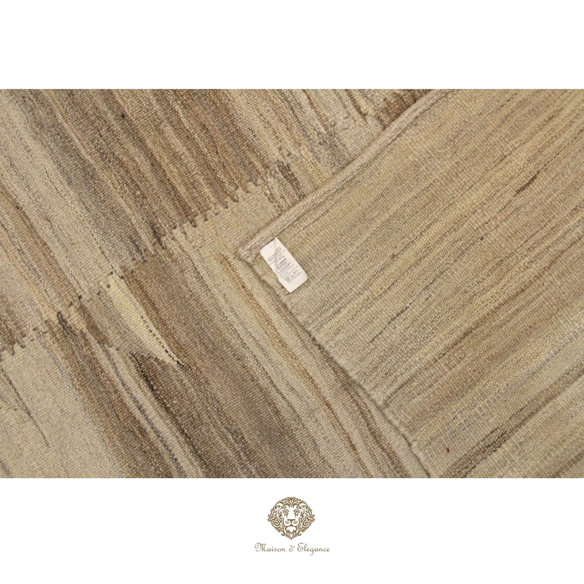 Maison d'Elegance Persian Wool Kilim Artisan Crafted with Naturally Dyed Vibrant Tones