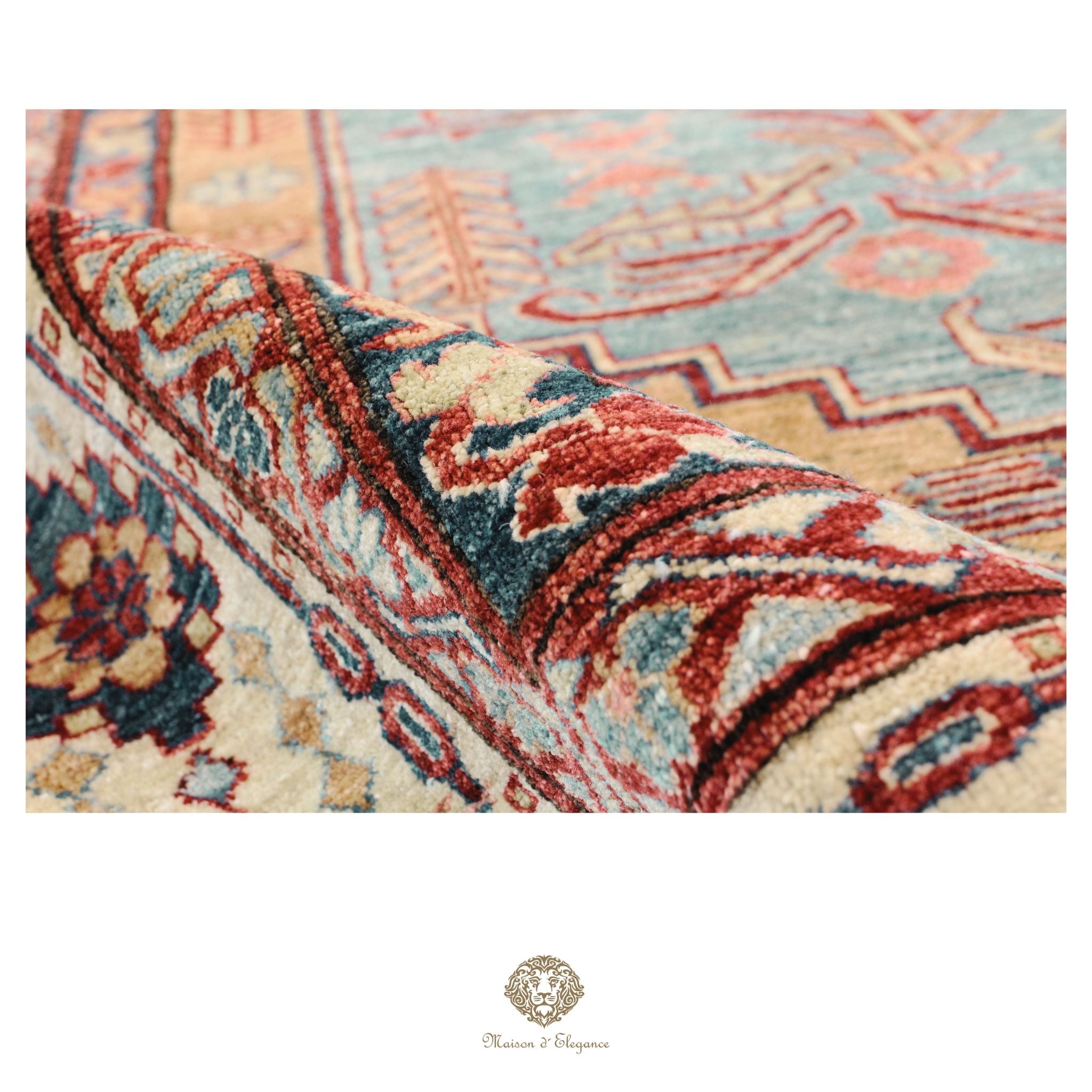 Kasak Fine Wool Rug Medallion Classic Design | Hand-knotted  239 x 335 cm
