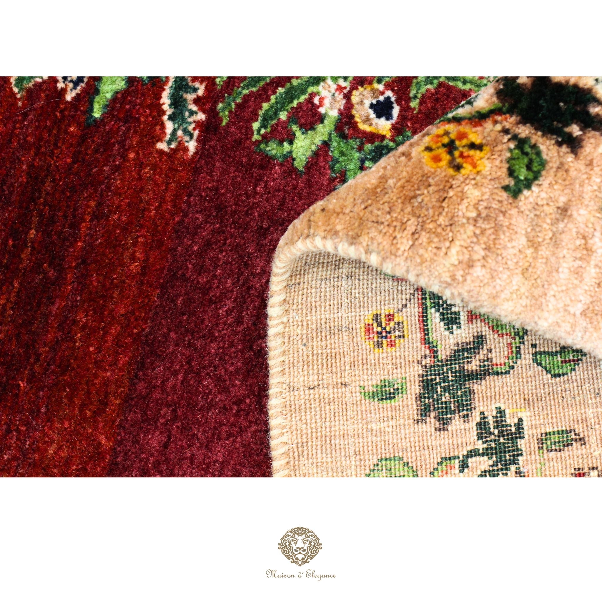 Alfombra Loribaft rojo persa Artesano nómada | Lana Artesanal diseño de ciprés 104x173 cm