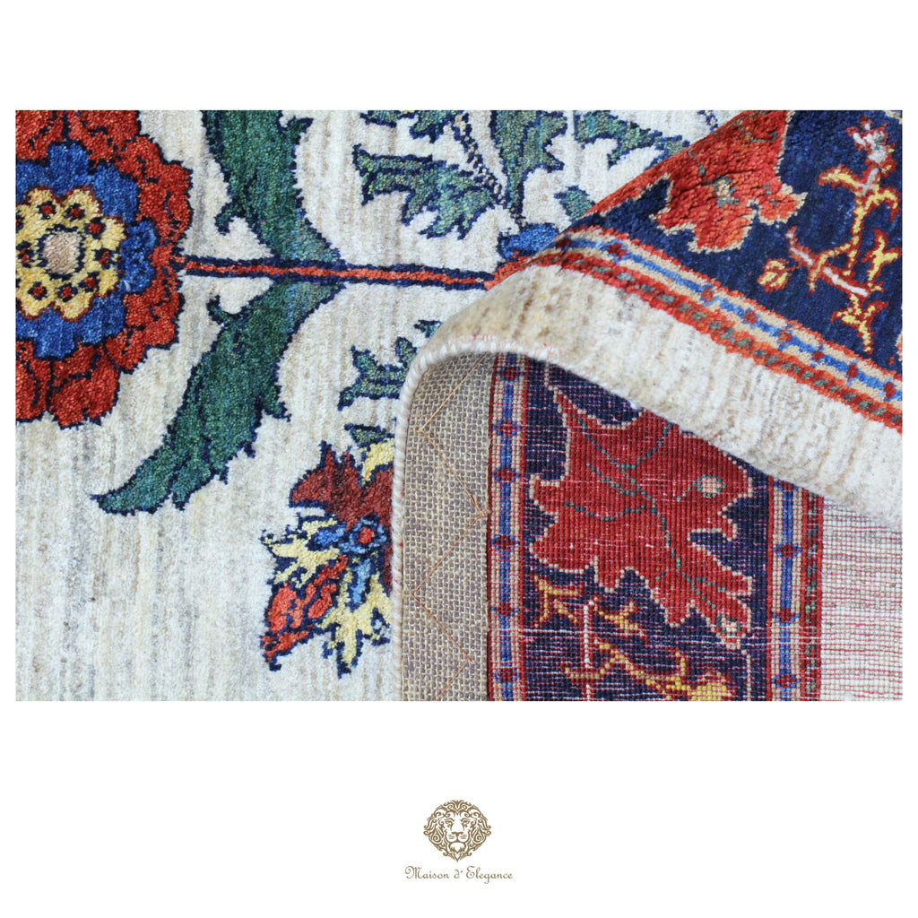 Alfombra persa Trible Fine Kashkuli con tintes naturales | Gabbeh de lana hecha a mano 170 x 240 cm