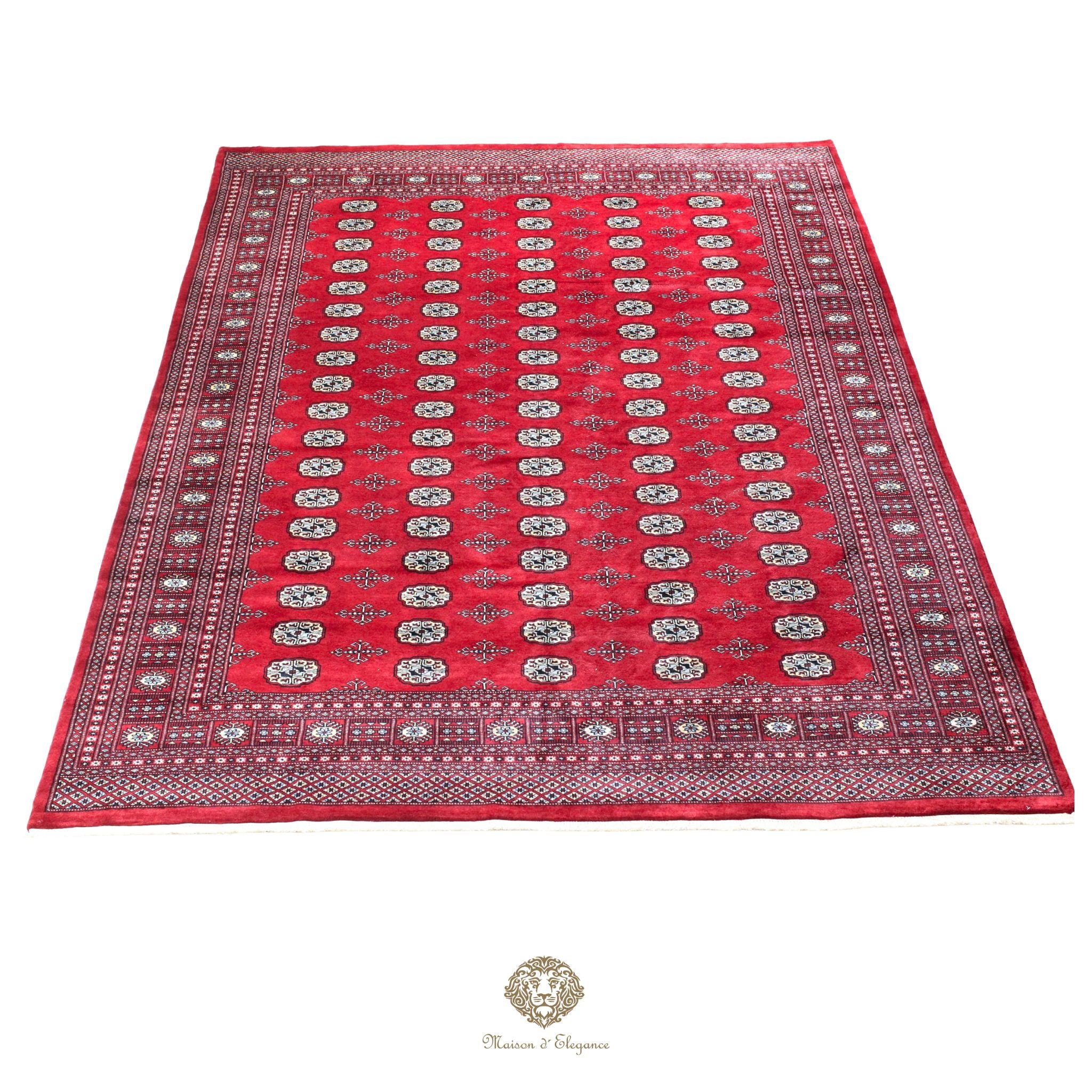 Alfombra de lana Jaldar Bukhara de colores intensos con diseño geométrico | Tradicional 242x340 cm