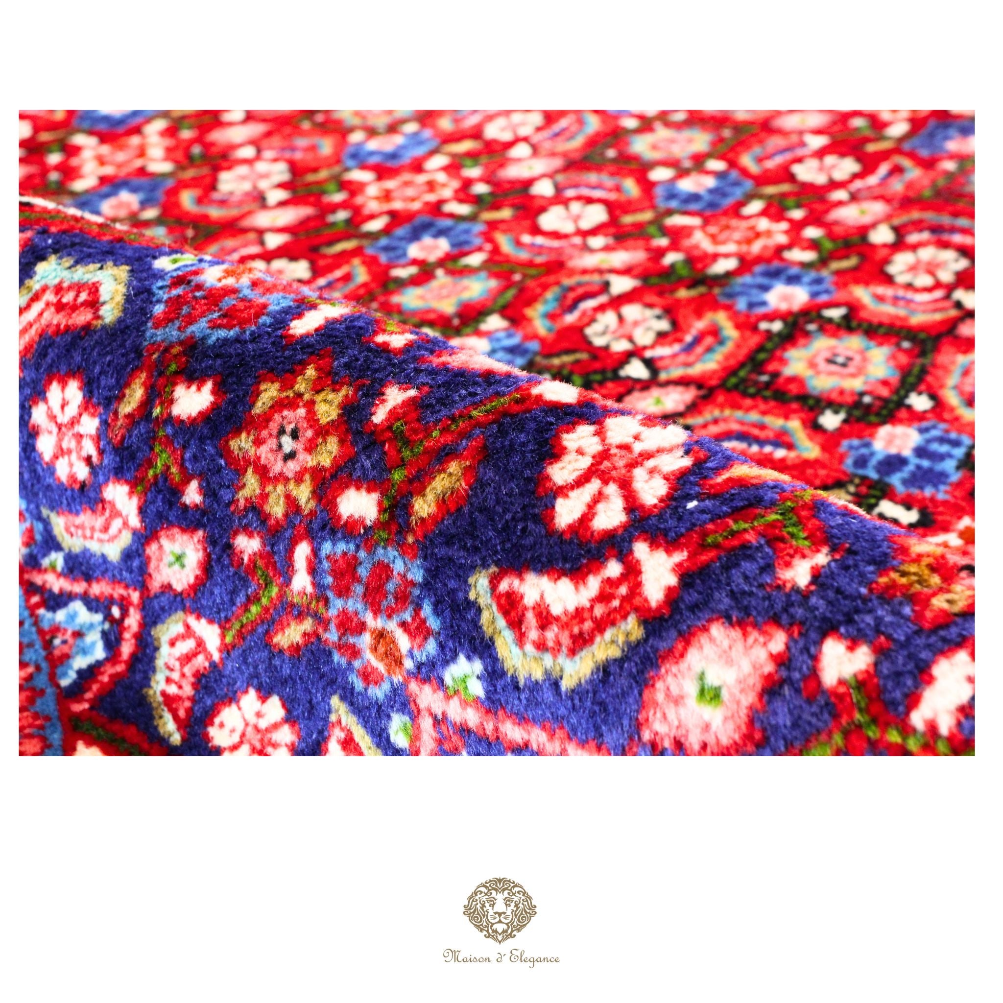 Alfombra Hamedan Lana Centro Geométrico Persa Tradicional | diseño de medallón hecho a mano 274 x 391 cm