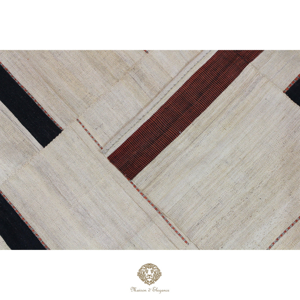 Kilim Persa Exclusivo Lana 201x273 cm | Diseño Contemporáneo Teñido Natural