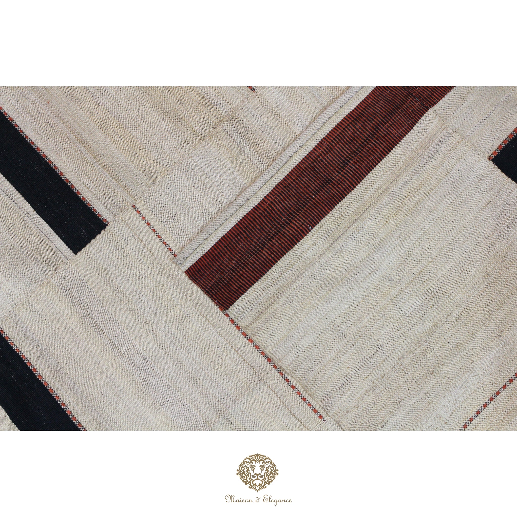 Kilim Persa Exclusivo Lana 201x273 cm | Diseño Contemporáneo Teñido Natural