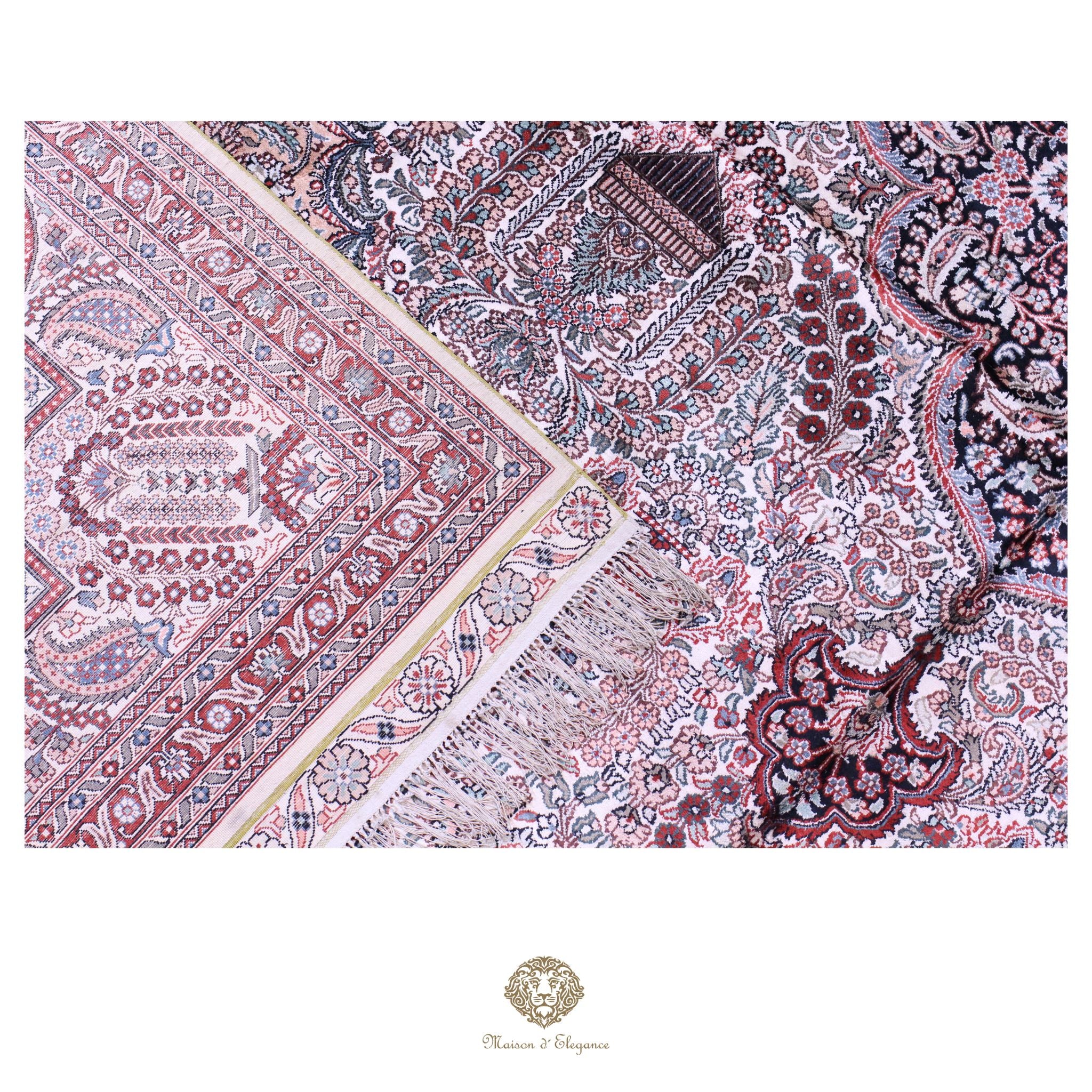 Alfombra china de seda de alta gama, exclusiva, hecha a mano | obra maestra, 310 x 440 cm