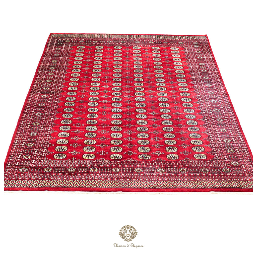 Alfombra de lana Jaldar Bukhara de colores intensos con diseño geométrico | Tradicional 277x370 cm
