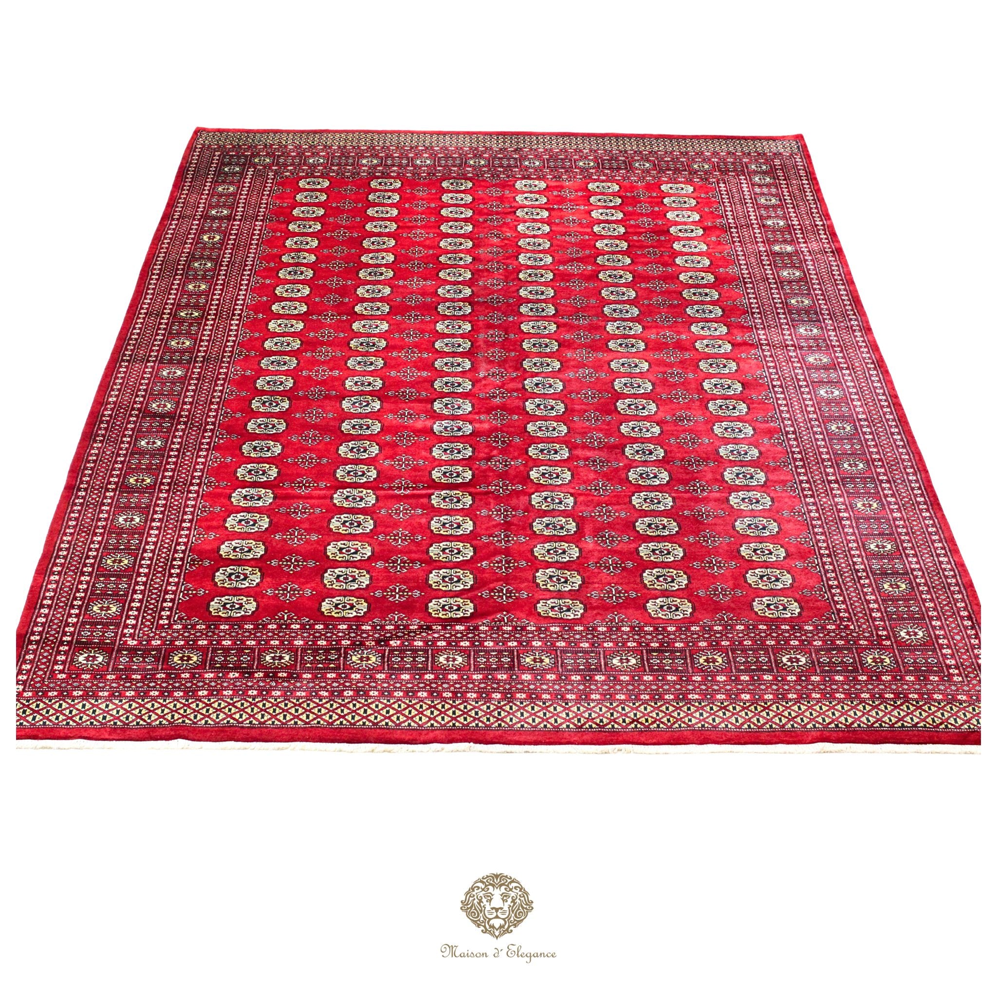 Alfombra de lana Jaldar Bukhara de colores intensos con diseño geométrico | Tradicional 277x370 cm