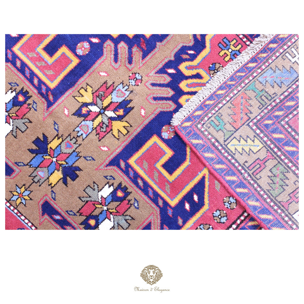 Alfombra Hamedan Lana Centro Geométrico Persa Tradicional 117 x 200 cm