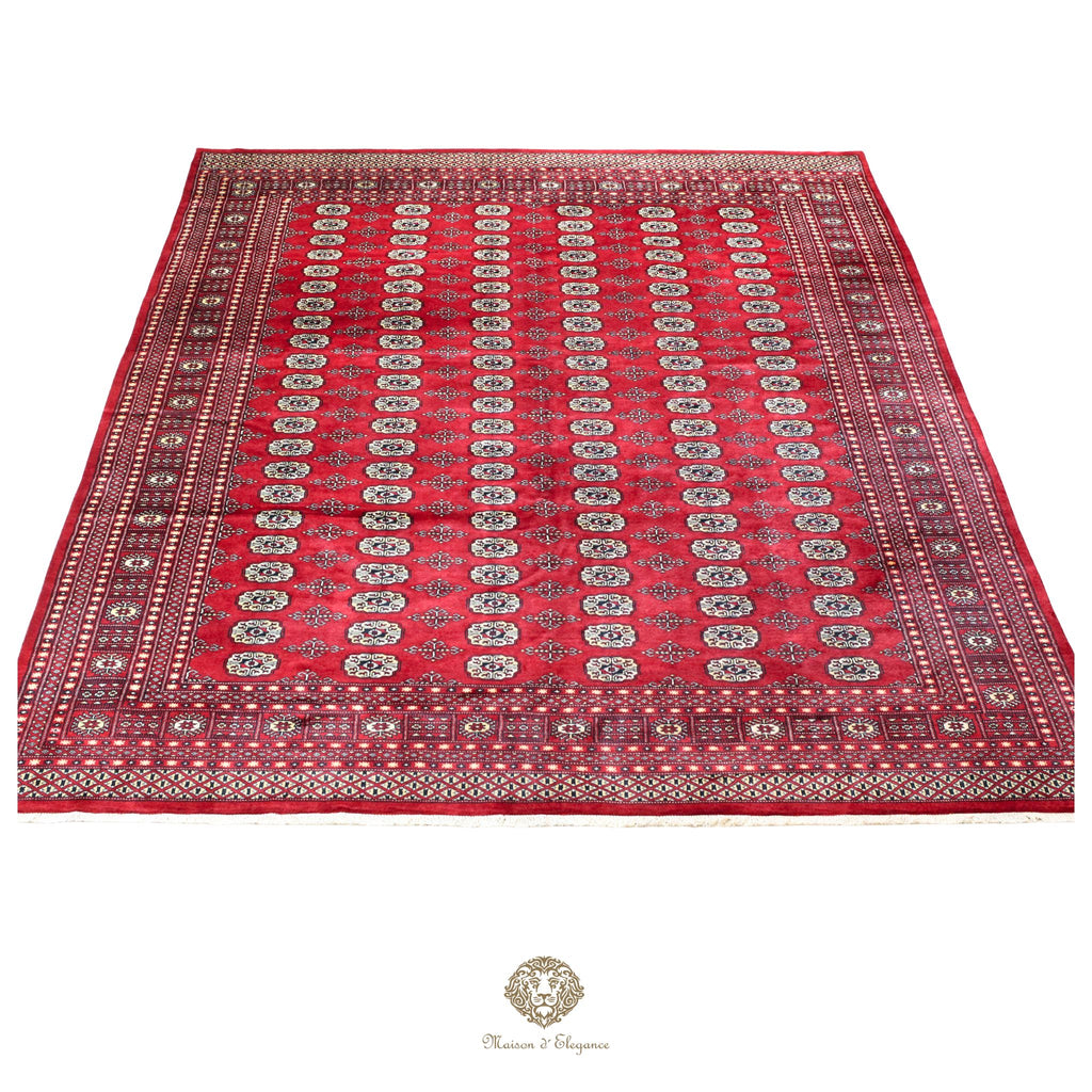 Alfombra de lana Jaldar Bukhara de colores intensos con diseño geométrico | Tradicional 278x370 cm
