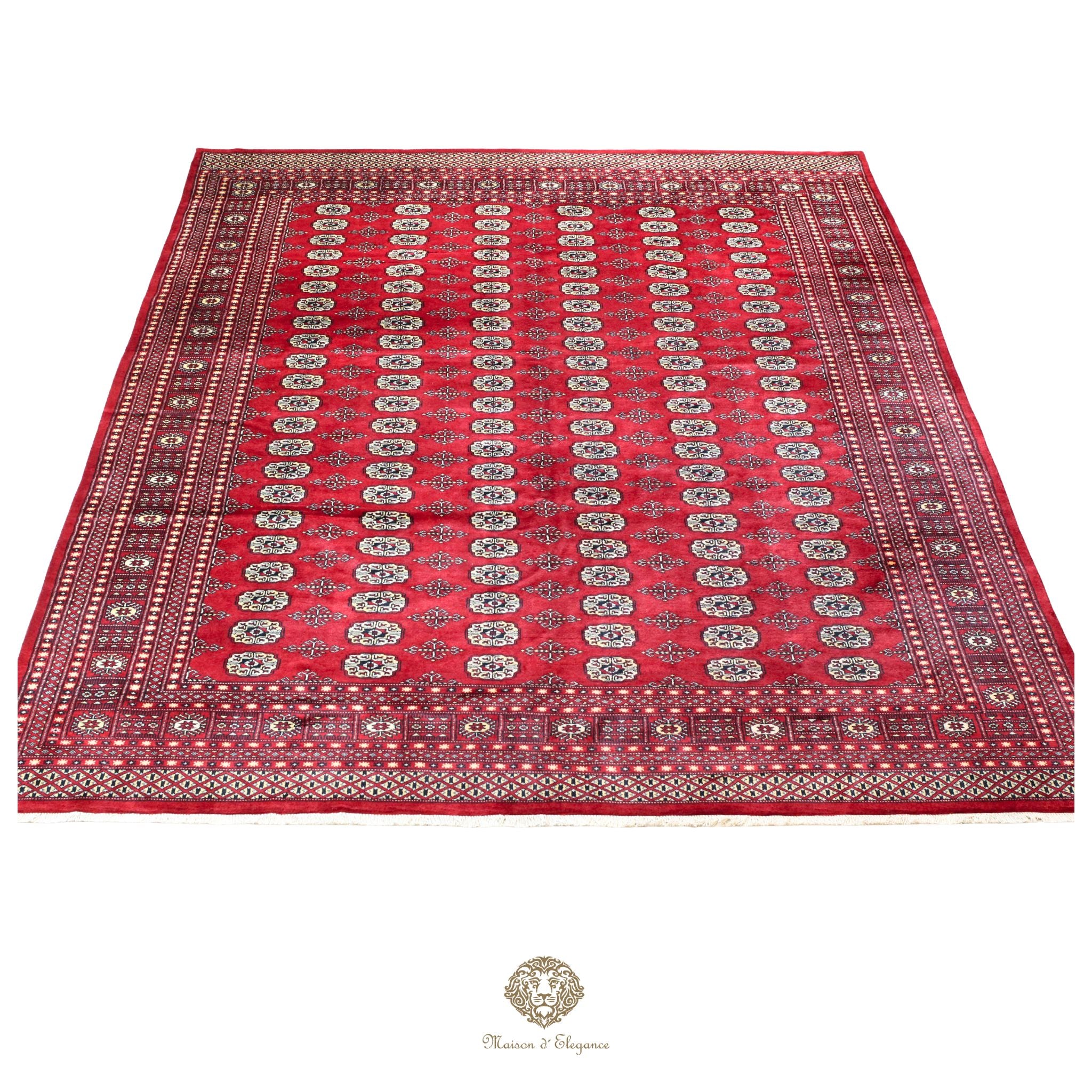 Alfombra de lana Jaldar Bukhara de colores intensos con diseño geométrico | Tradicional 278x370 cm