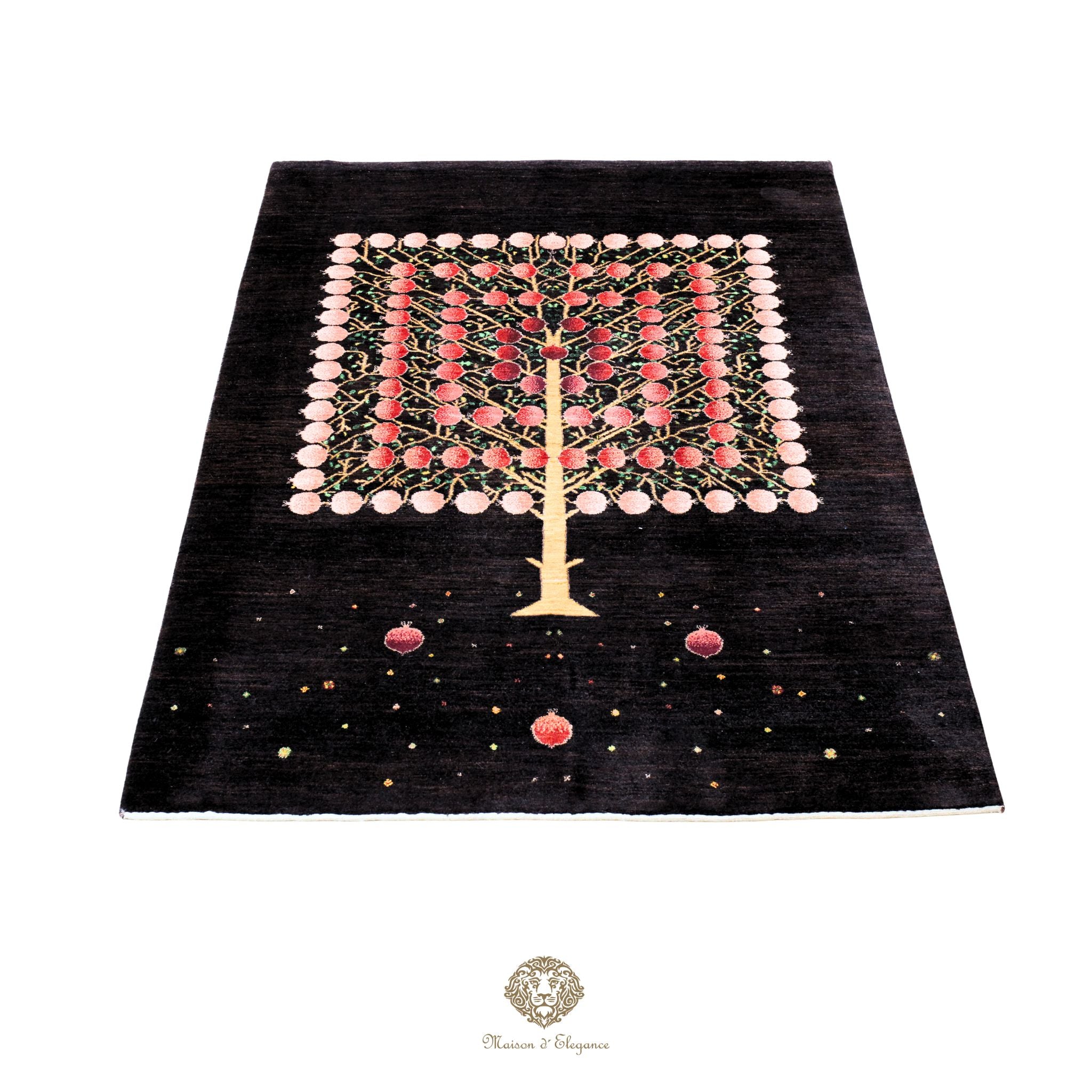 Alfombra persa Trible Fine Kashkuli con tintes naturales | Loribaft de lana hecha a mano 169 x 246 cm