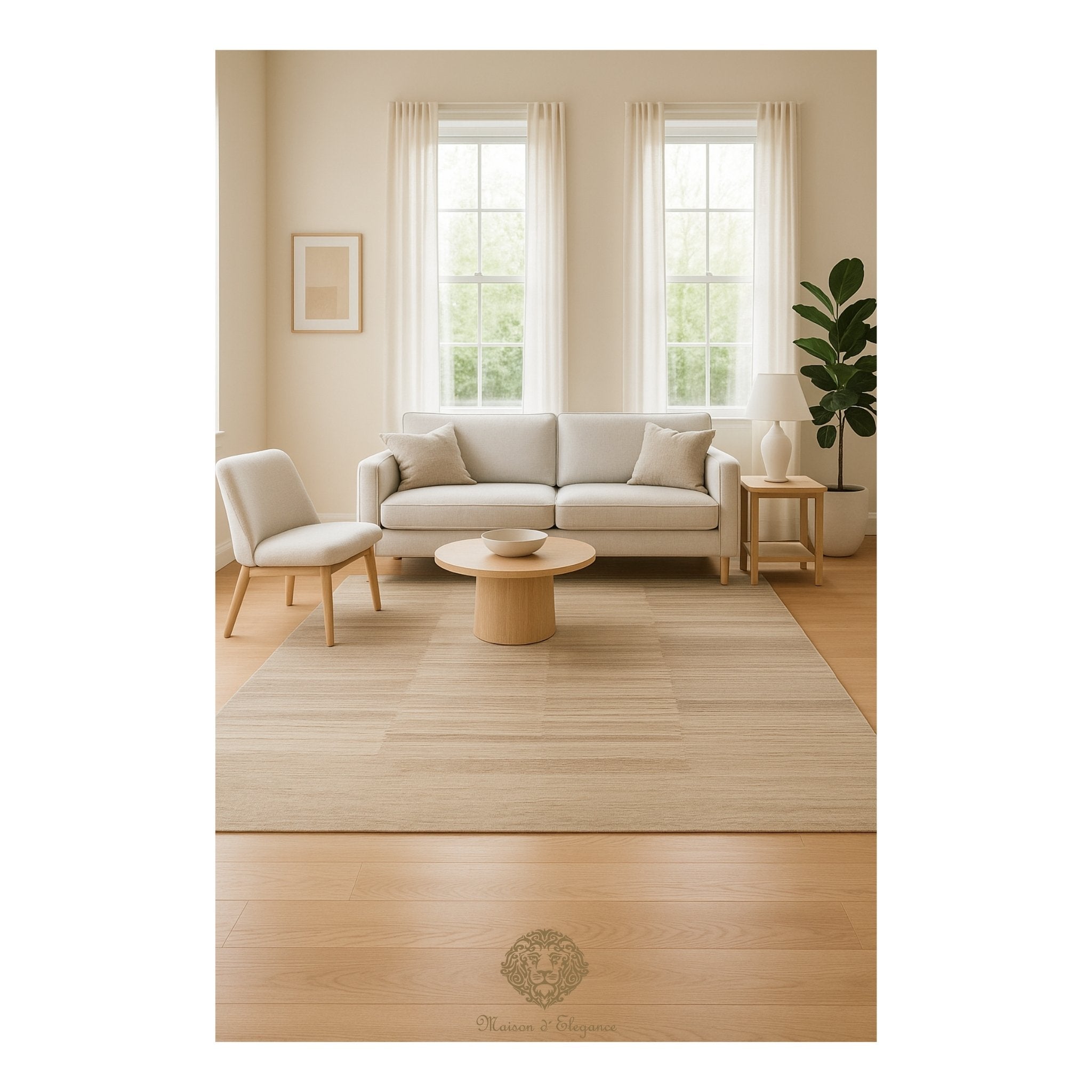 Maison d'Elegance Persian Wool Kilim Artisan Crafted with Naturally Dyed Vibrant Tones