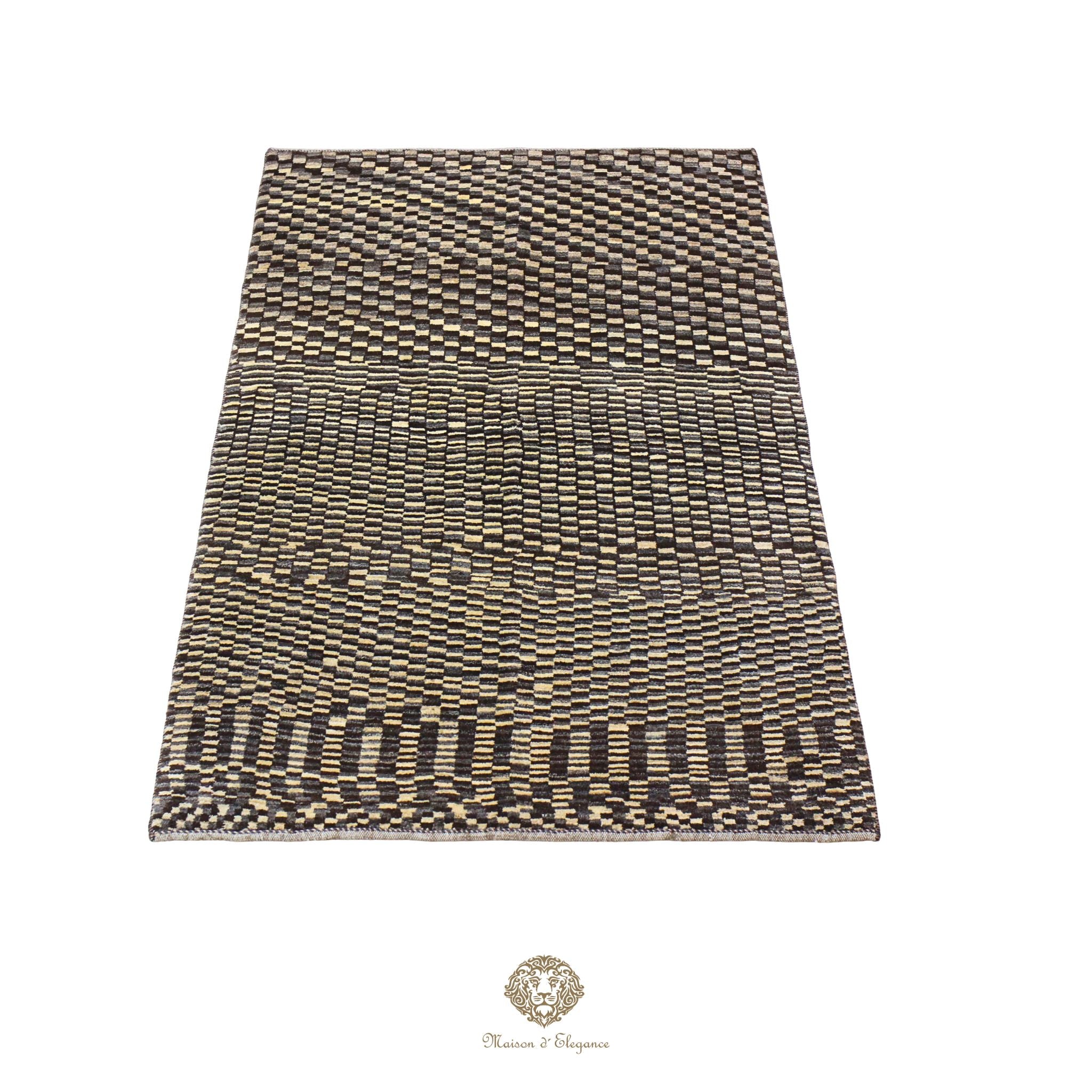 Alfombra persa Kashkuli naturale color tribal | Gabbeh de lana hecha a mano 111 x 183 cm