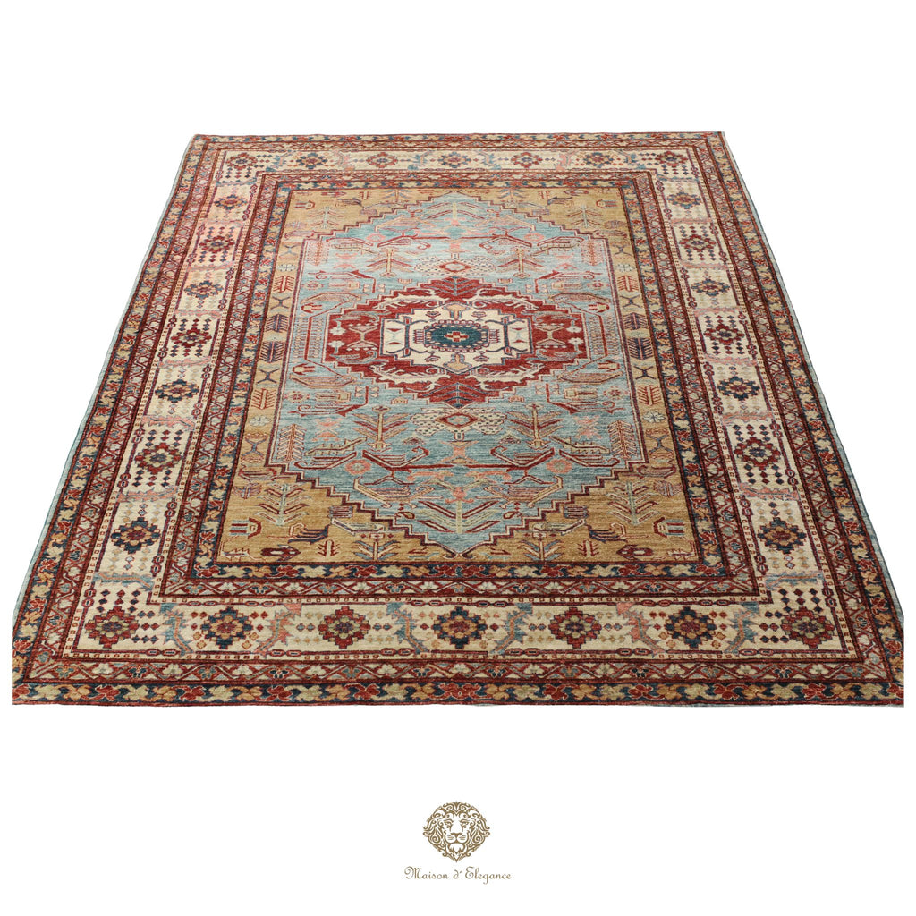 Kasak Fine Wool Rug Medallion Classic Design | Hand-knotted  239 x 335 cm