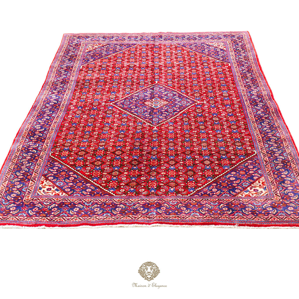 Alfombra Hamedan Lana Centro Geométrico Persa Tradicional | diseño de medallón hecho a mano 274 x 391 cm
