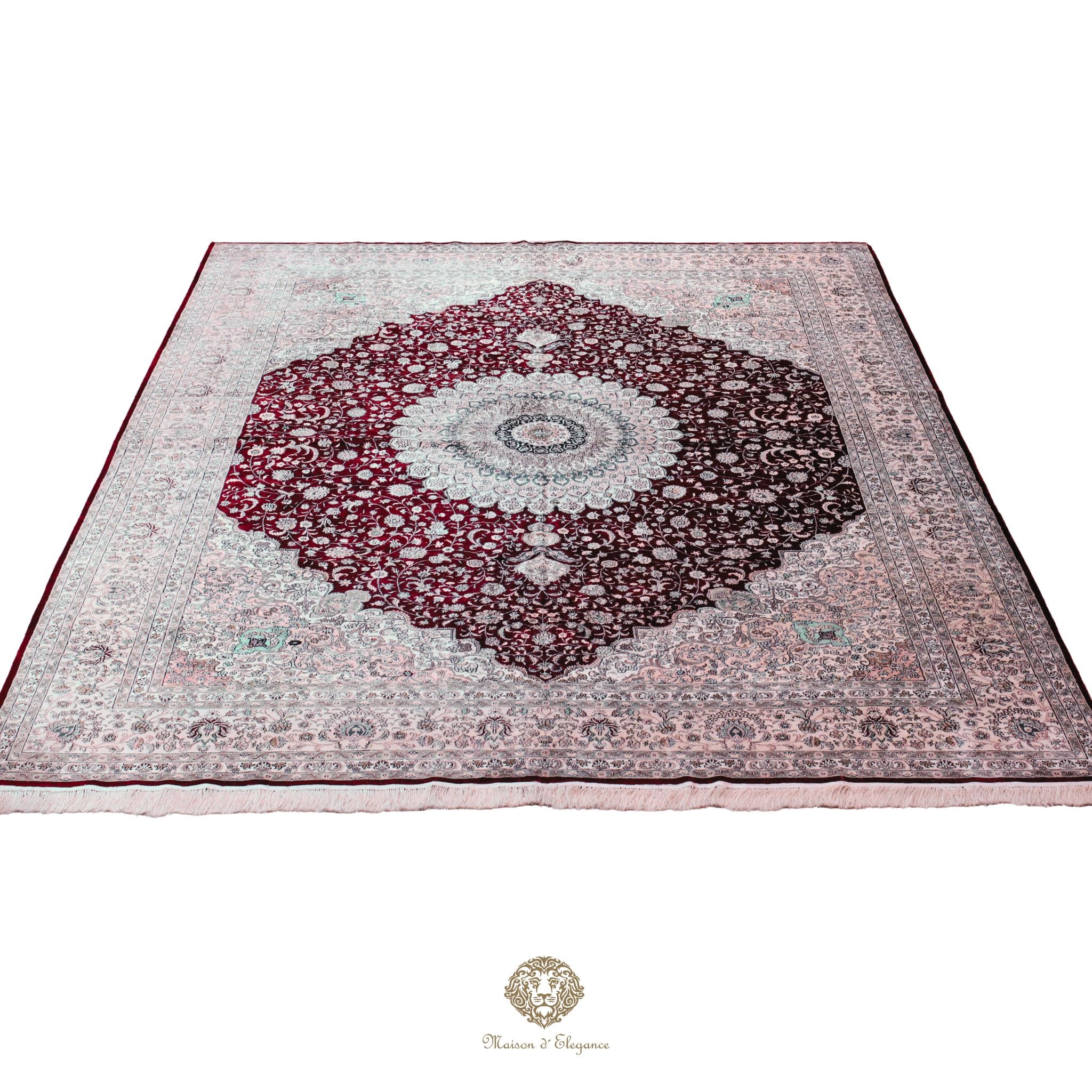 Alfombra china de seda de alta gama, exclusiva, hecha a mano | obra maestra, 314 x 443 cm