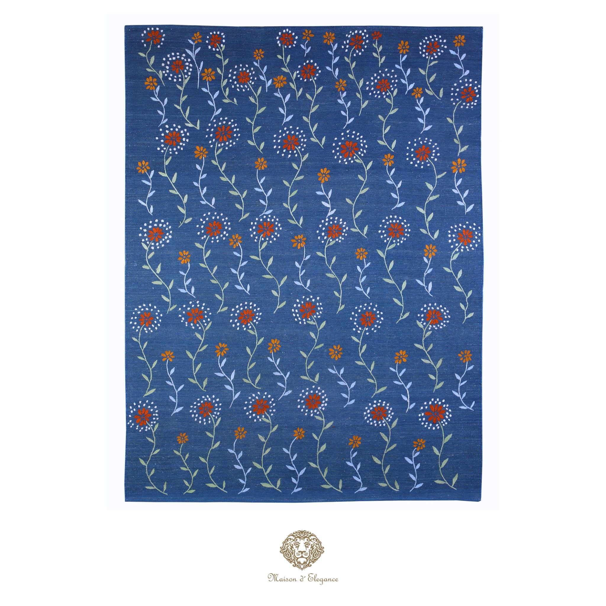 Kilim única moderna Tejido a Mano | Alfombra Plana de Lana y Seda con Tintes Naturales 170x227 m
