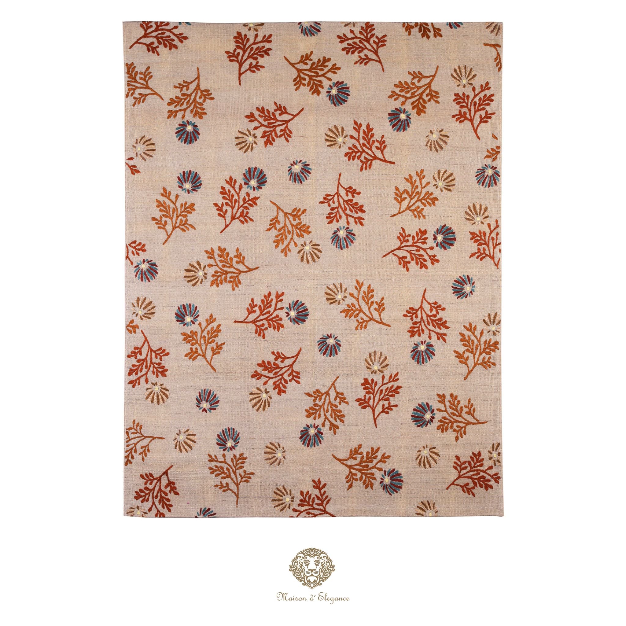 Beige fabric with floral pattern and 'Cherish & Celebrate' branding
