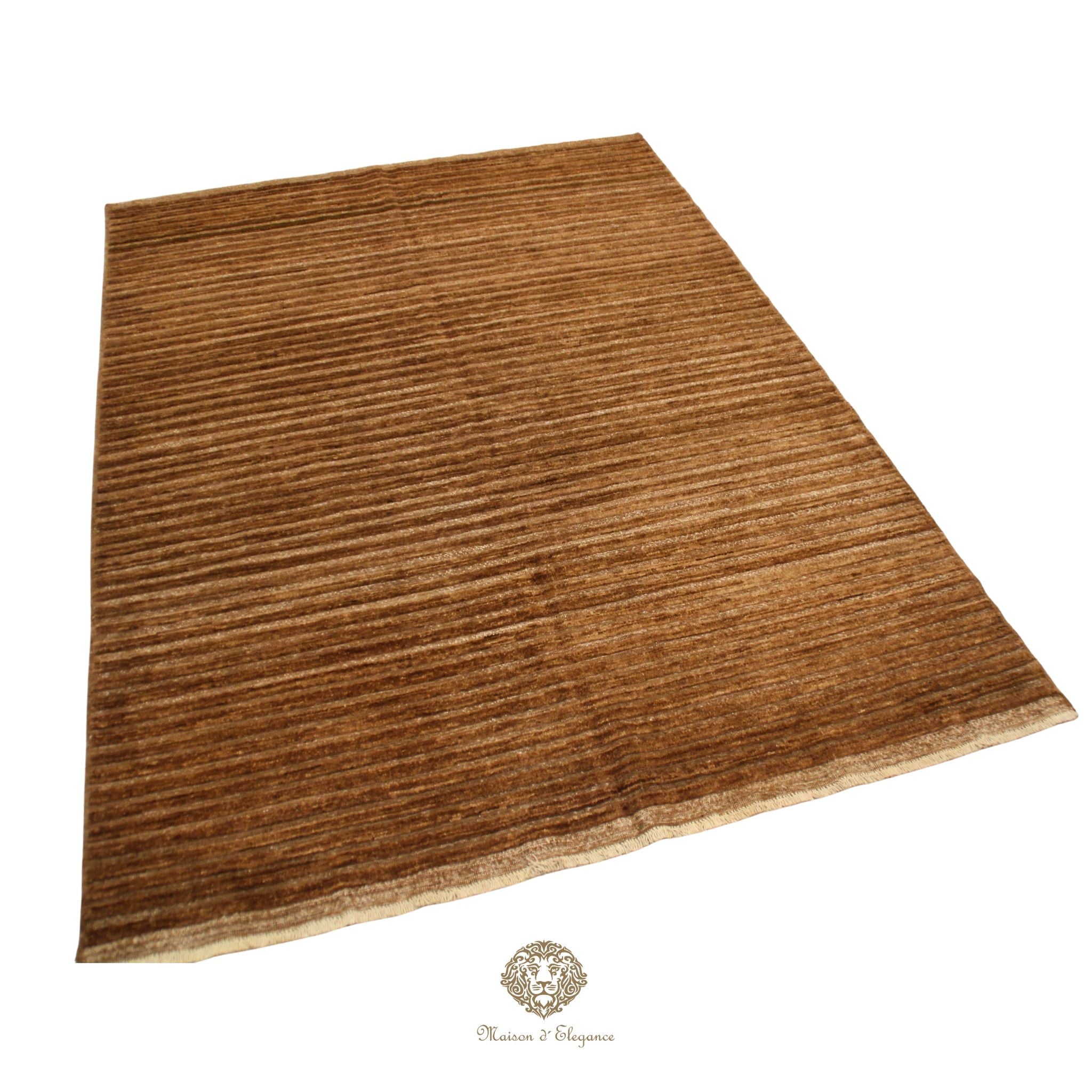 Brown textured rug on a brown  background