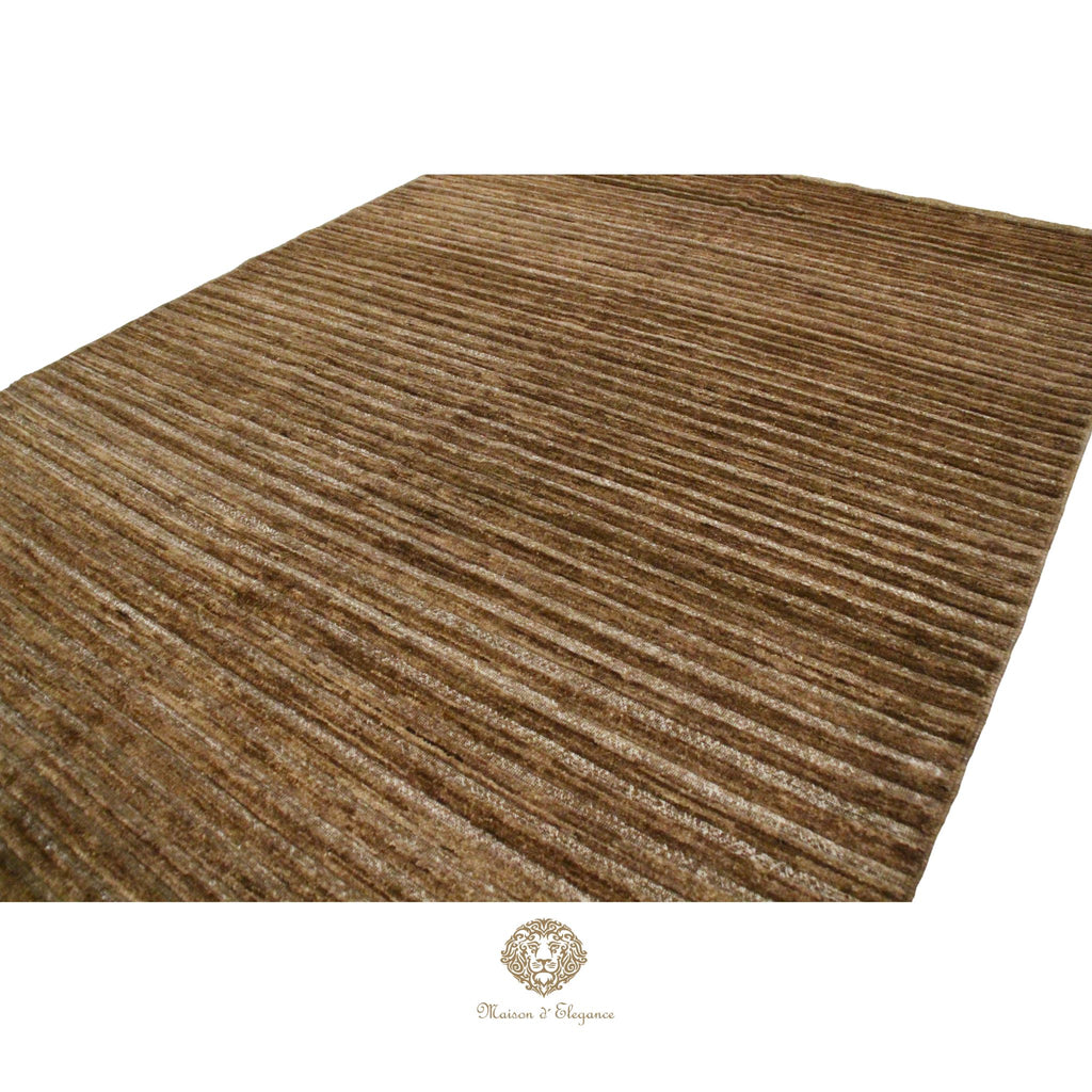 Brown textured rug on a brown  background