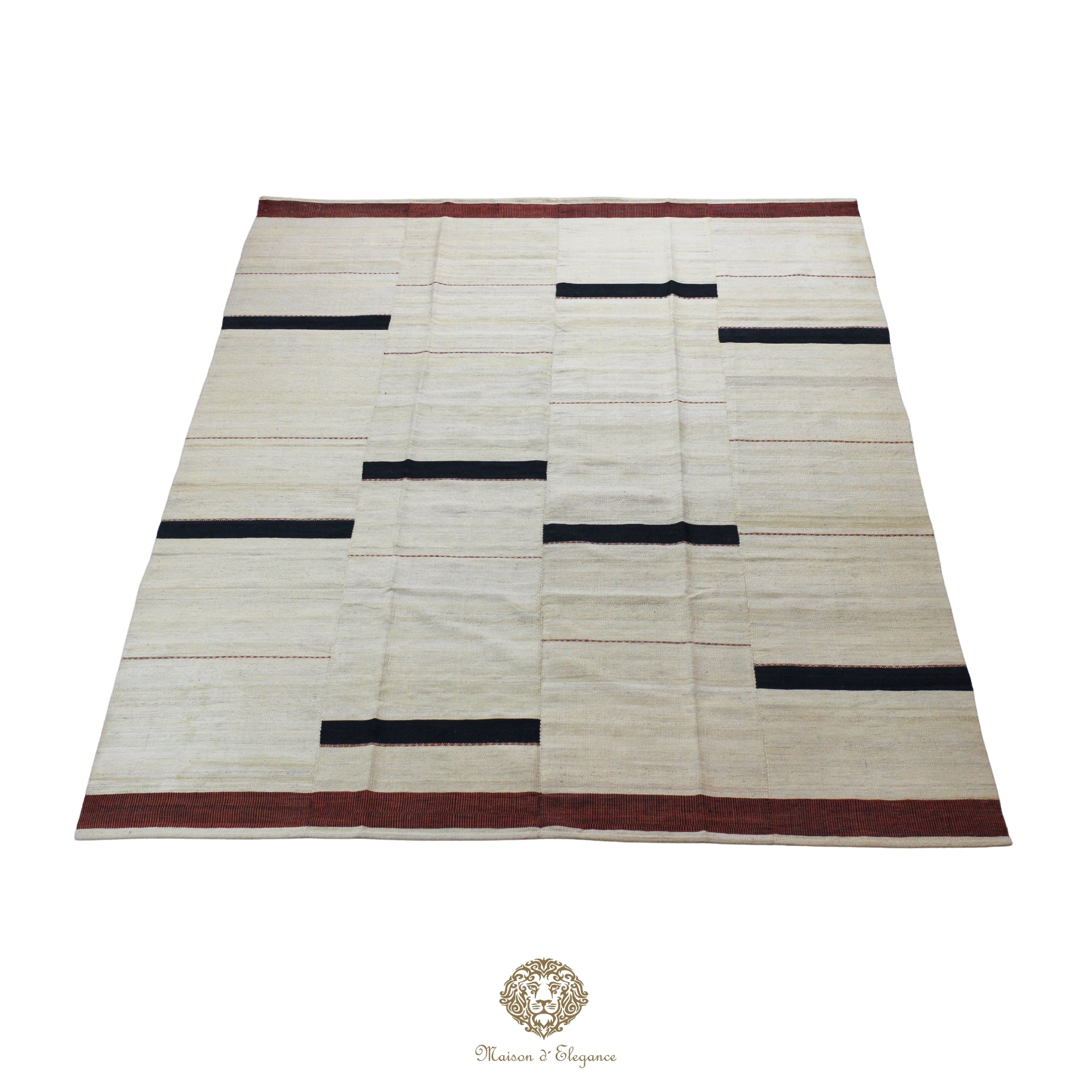 Kilim Persa Exclusivo Lana 201x273 cm | Diseño Contemporáneo Teñido Natural
