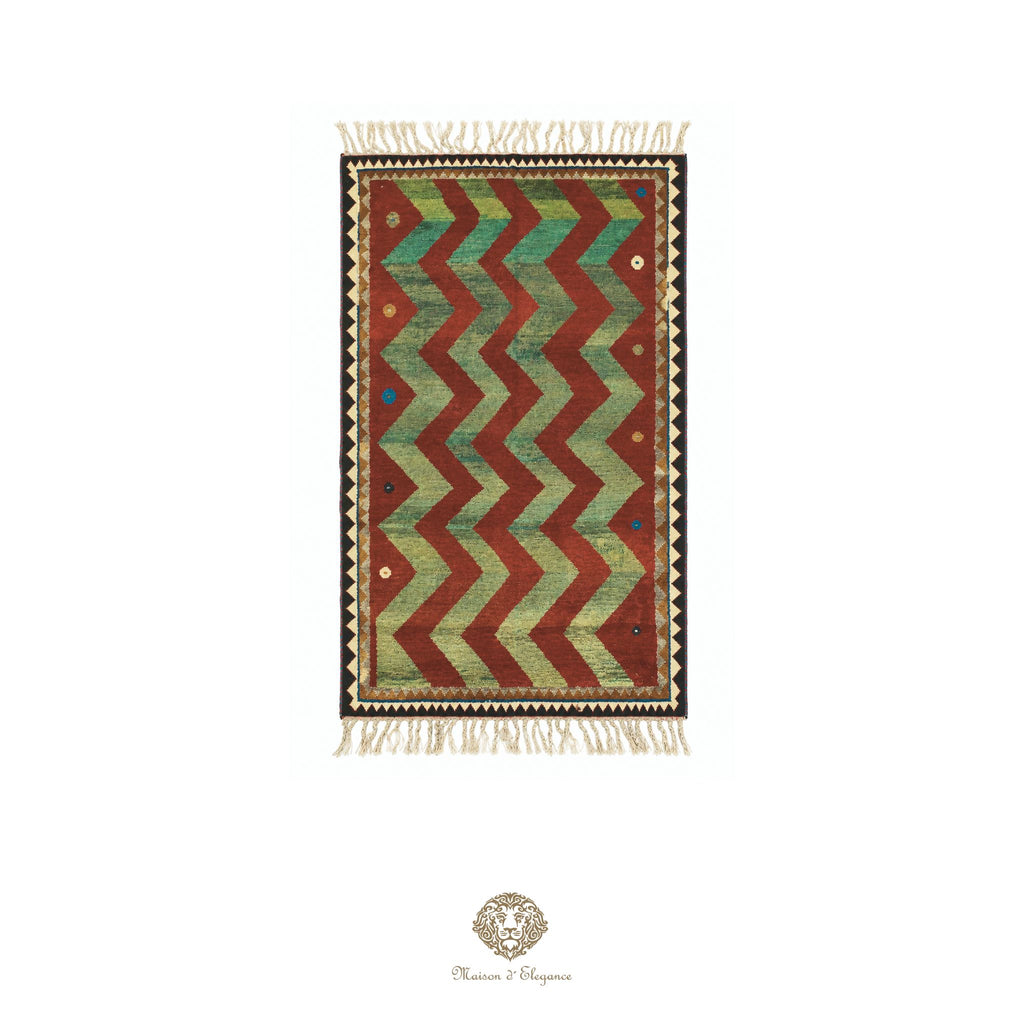 Alfombra persa Kashkuli Loribaft teñida con tintes naturales | Gabbeh de lana hecha a mano 100 x 203 cm