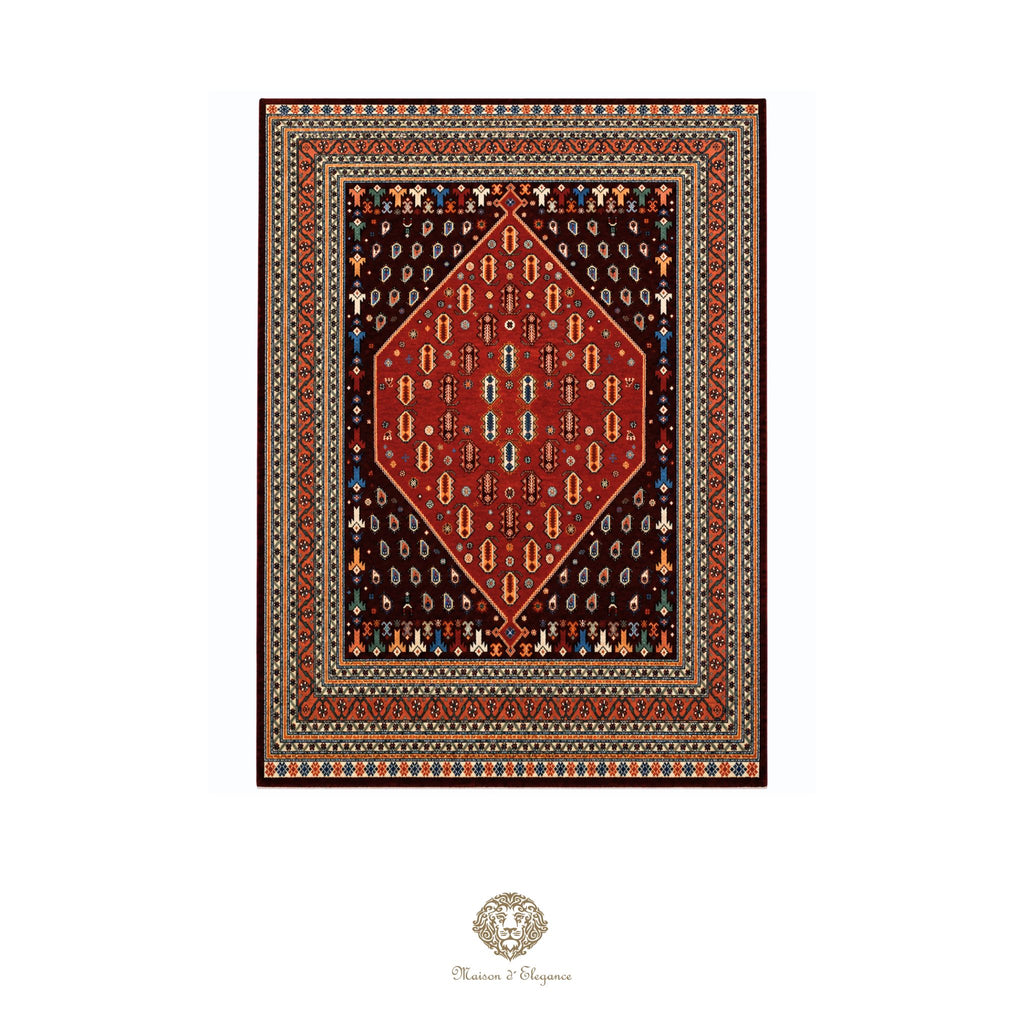 Alfombra persa Trible Fine Kashkuli con tintes naturales | Loribaft de lana hecha a mano 160 x 220 cm