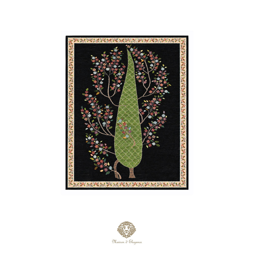 Alfombra persa de lana hecha a mano Kashkuli Nomadic | Diseño Cypress 157 x 206 cm