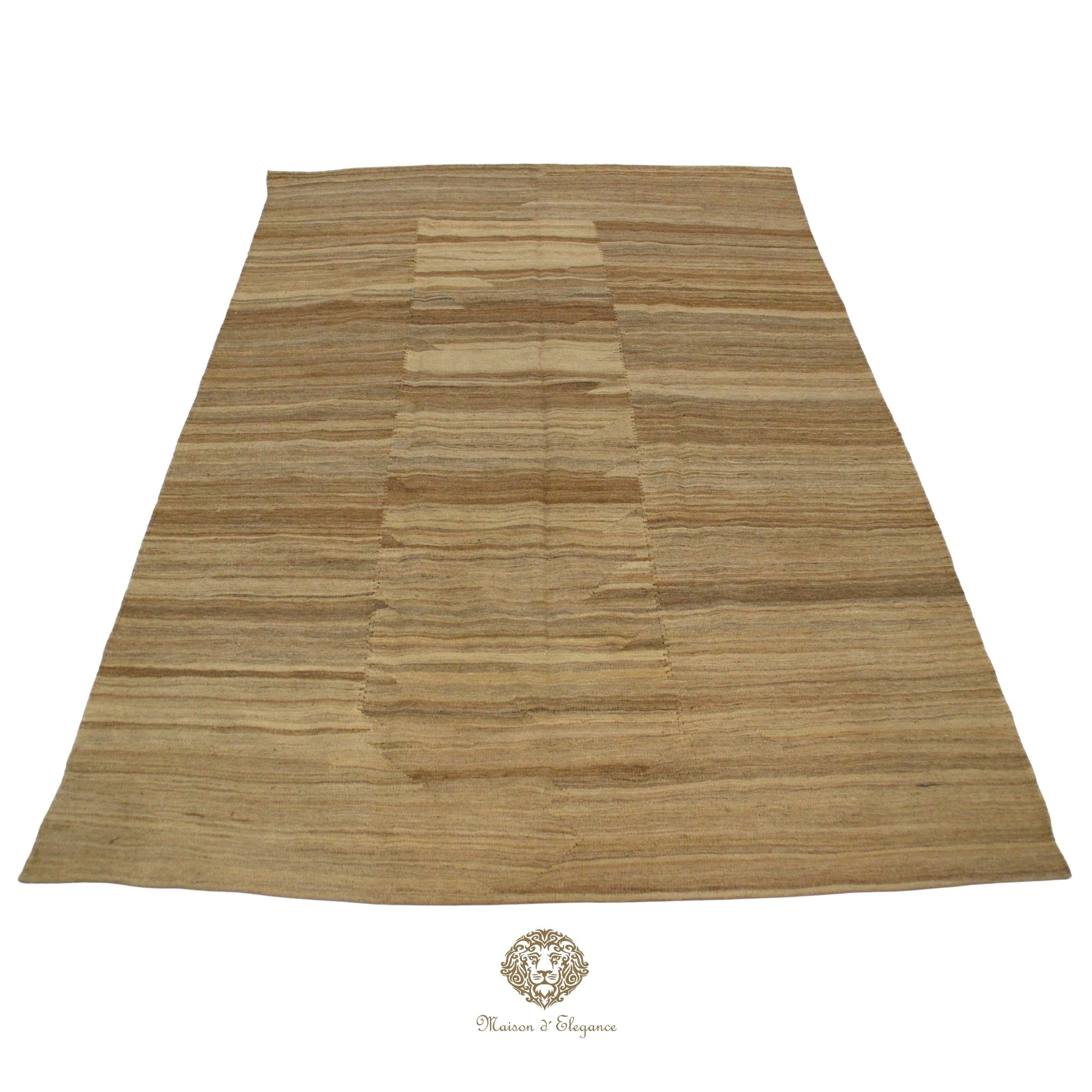 Maison d'Elegance Persian Wool Kilim Artisan Crafted with Naturally Dyed Vibrant Tones