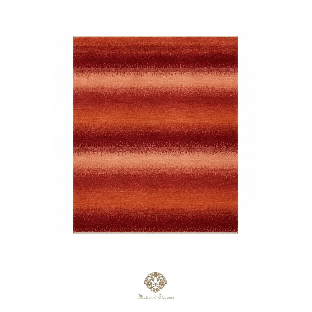 Alfombra persa Kashkuli rojo tribal naturale color | Gabbeh de lana hecha a mano 129 x 180 cm