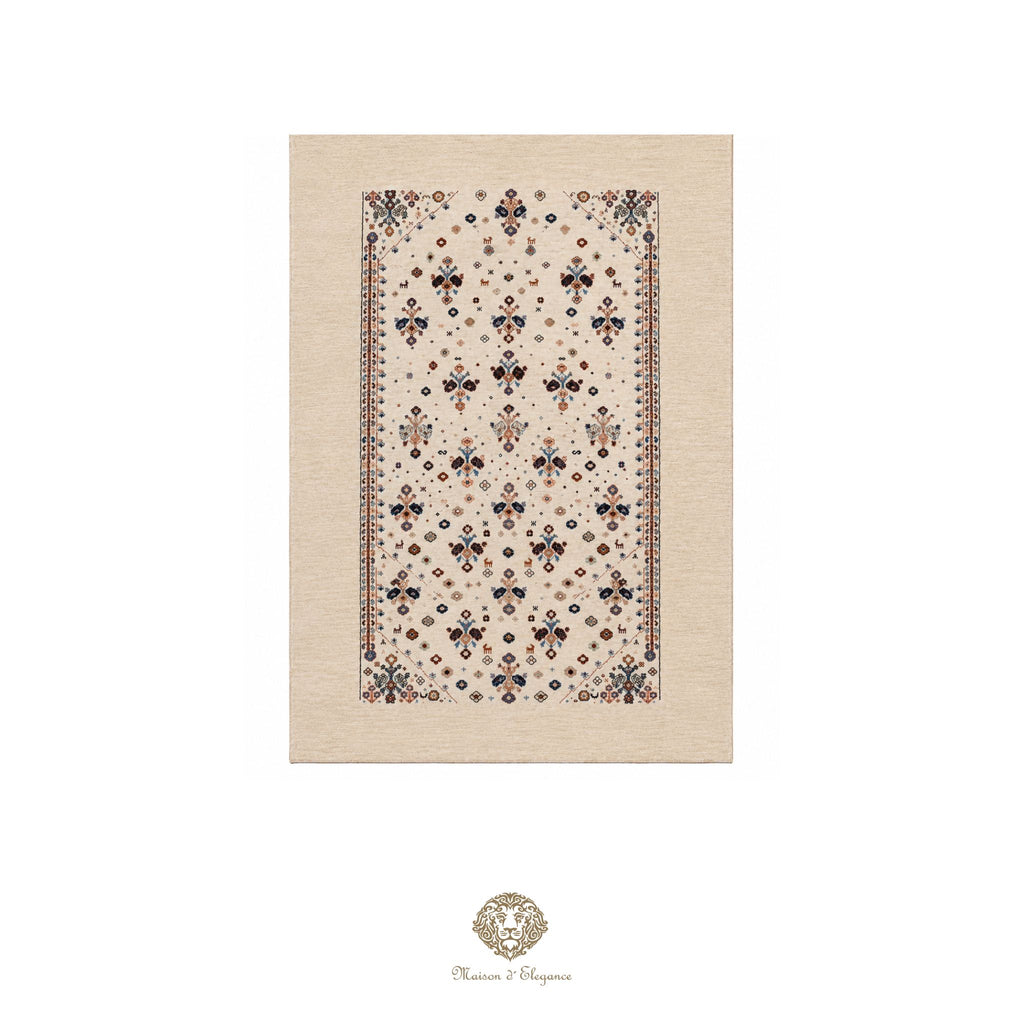 Alfombra persa Trible Fine Kashkuli con tintes naturales | Gabbeh de lana hecha a mano 141 x 200 cm